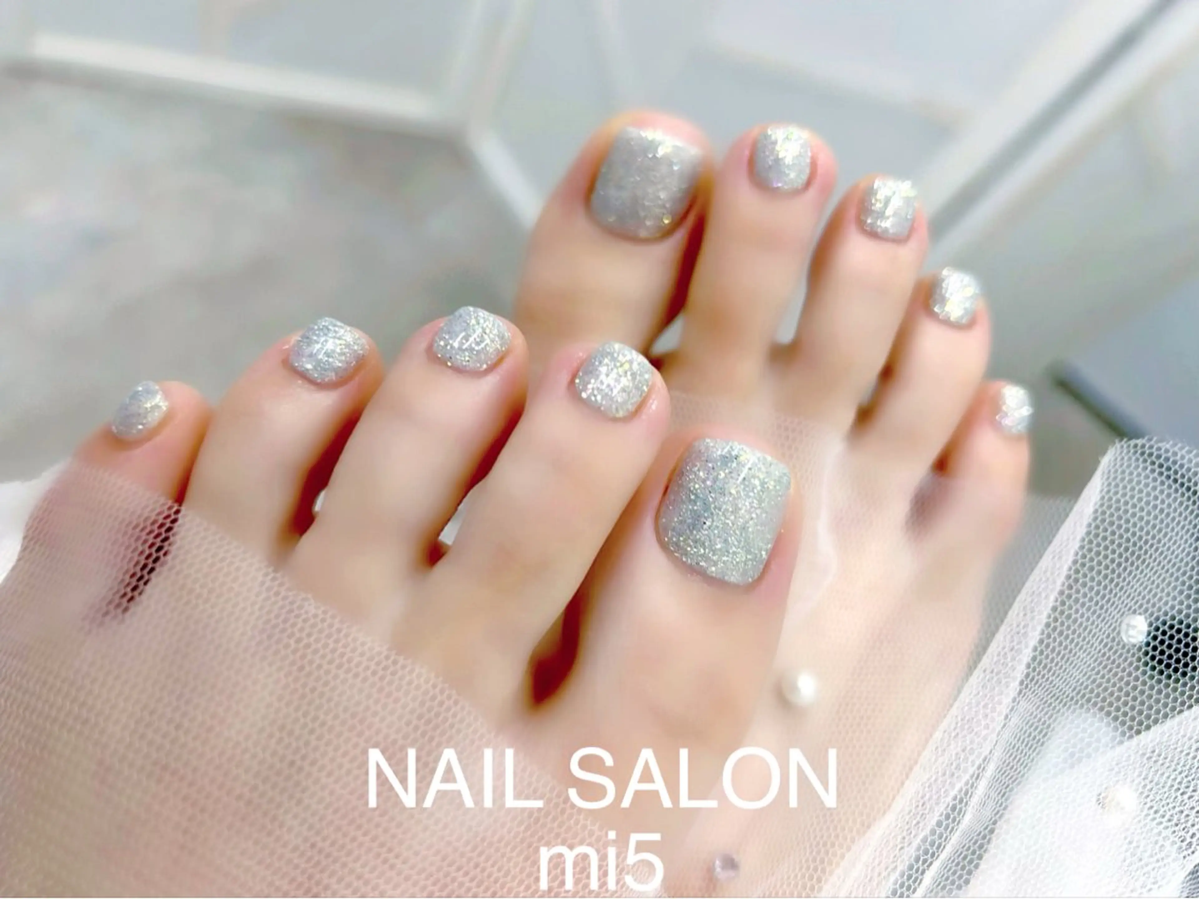 ネイル ラメ(グリッター) ワンカラーネイル NAIL SALON mi5／Momokoのネイルデザイン