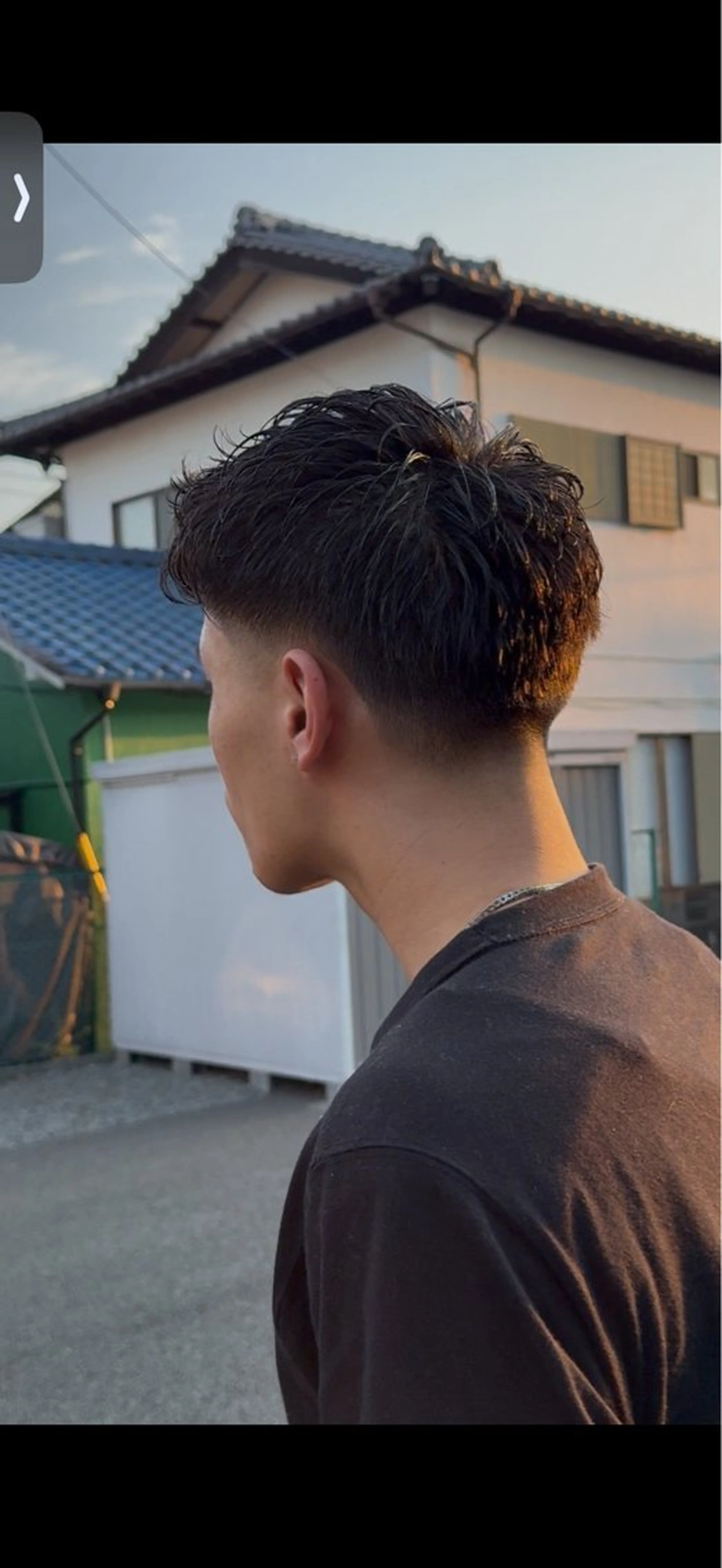 メンズ フェードカット メンズパーマ 浅倉 迅佑のヘアスタイル