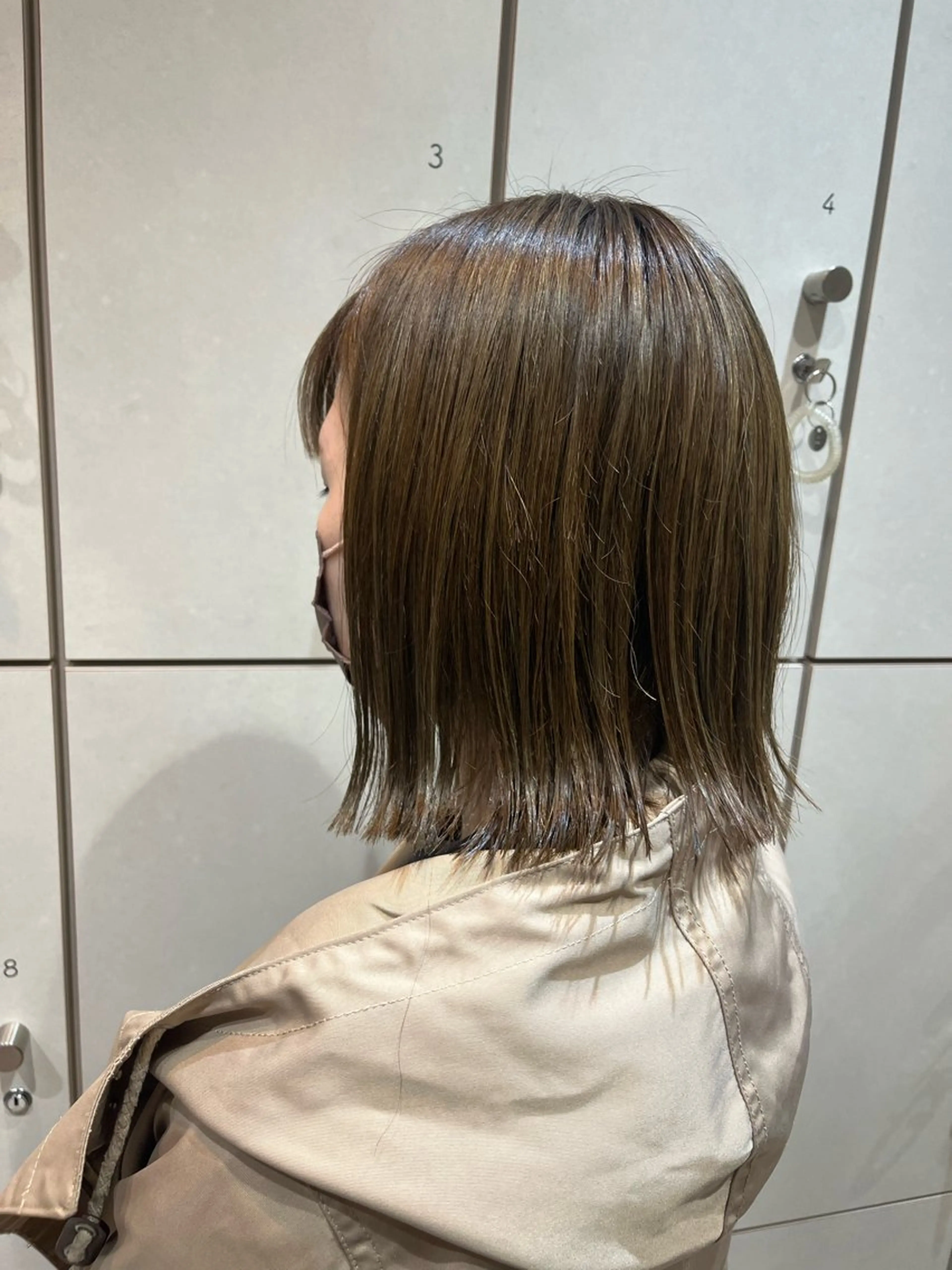 ミディアム カラー 切りっぱなしボブ ボブ ボブ/ショート/金田 夏葵のヘアスタイル