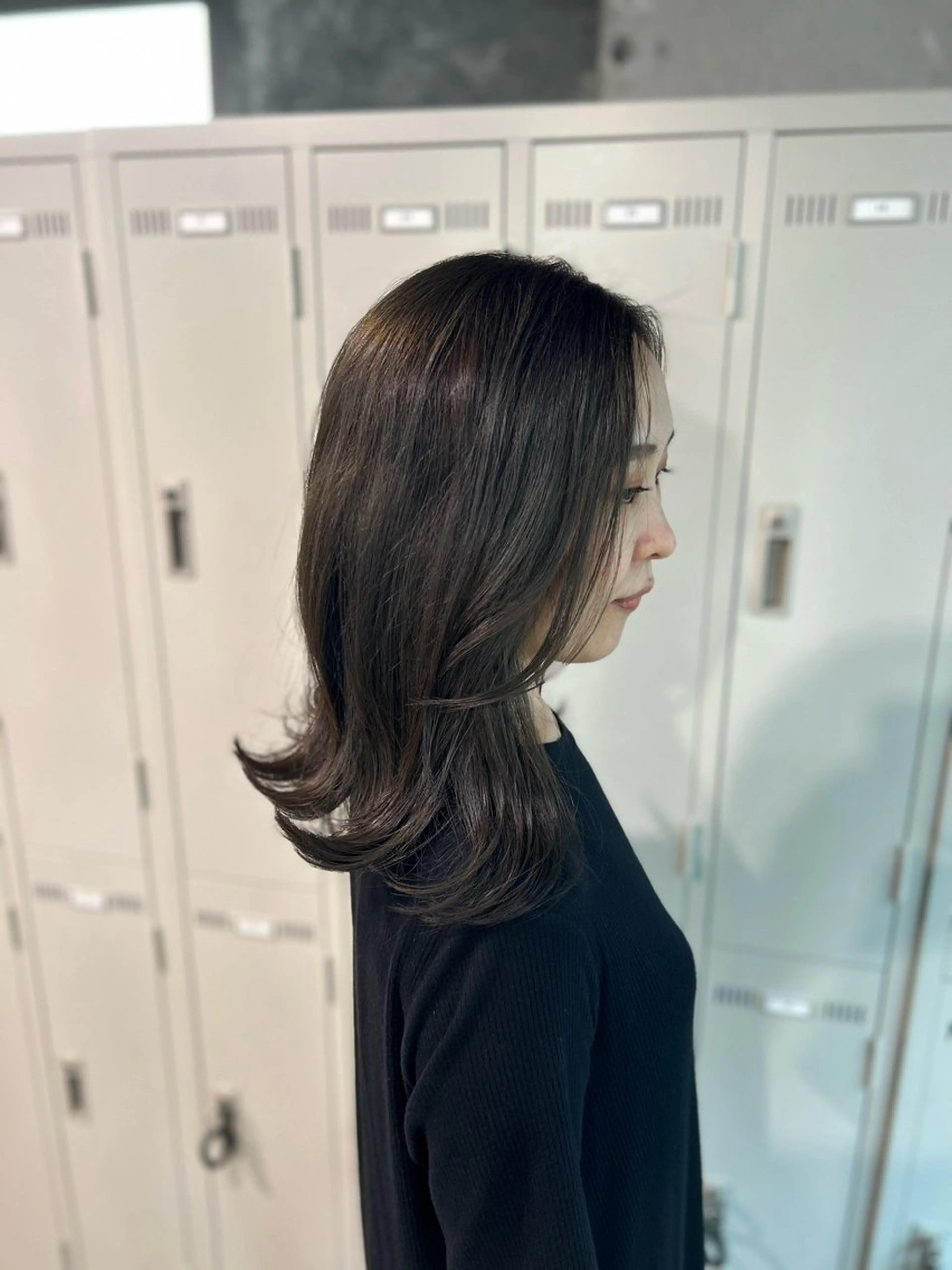 ミディアム カラー ヘアカラー I'S.横浜所属・赤み消しカラー 🍀JUNKIのヘアスタイル