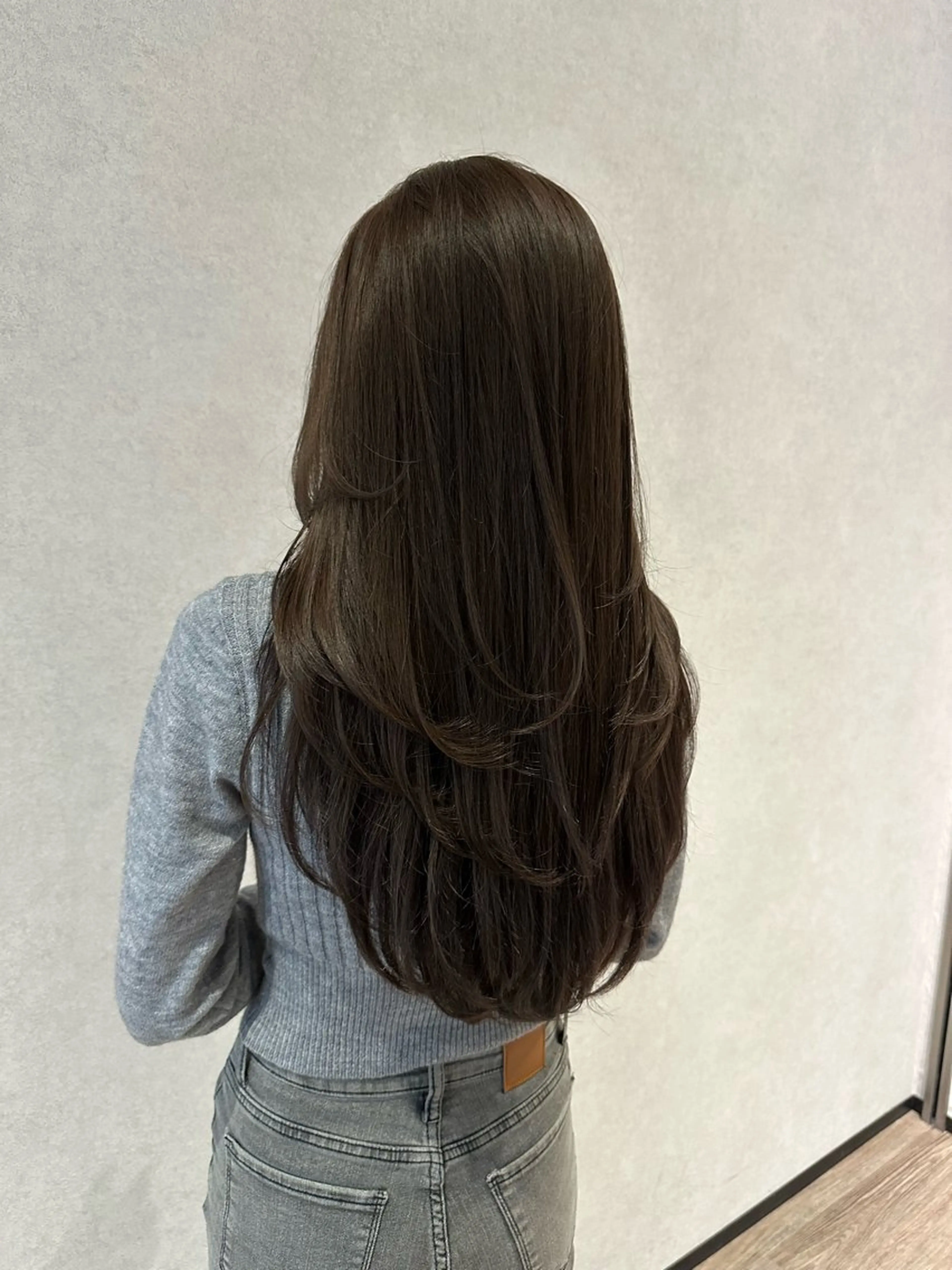 ロング カラー カット ヘアカラー トリートメント レイヤー/ハッシュ 渋谷/サッタのヘアスタイル