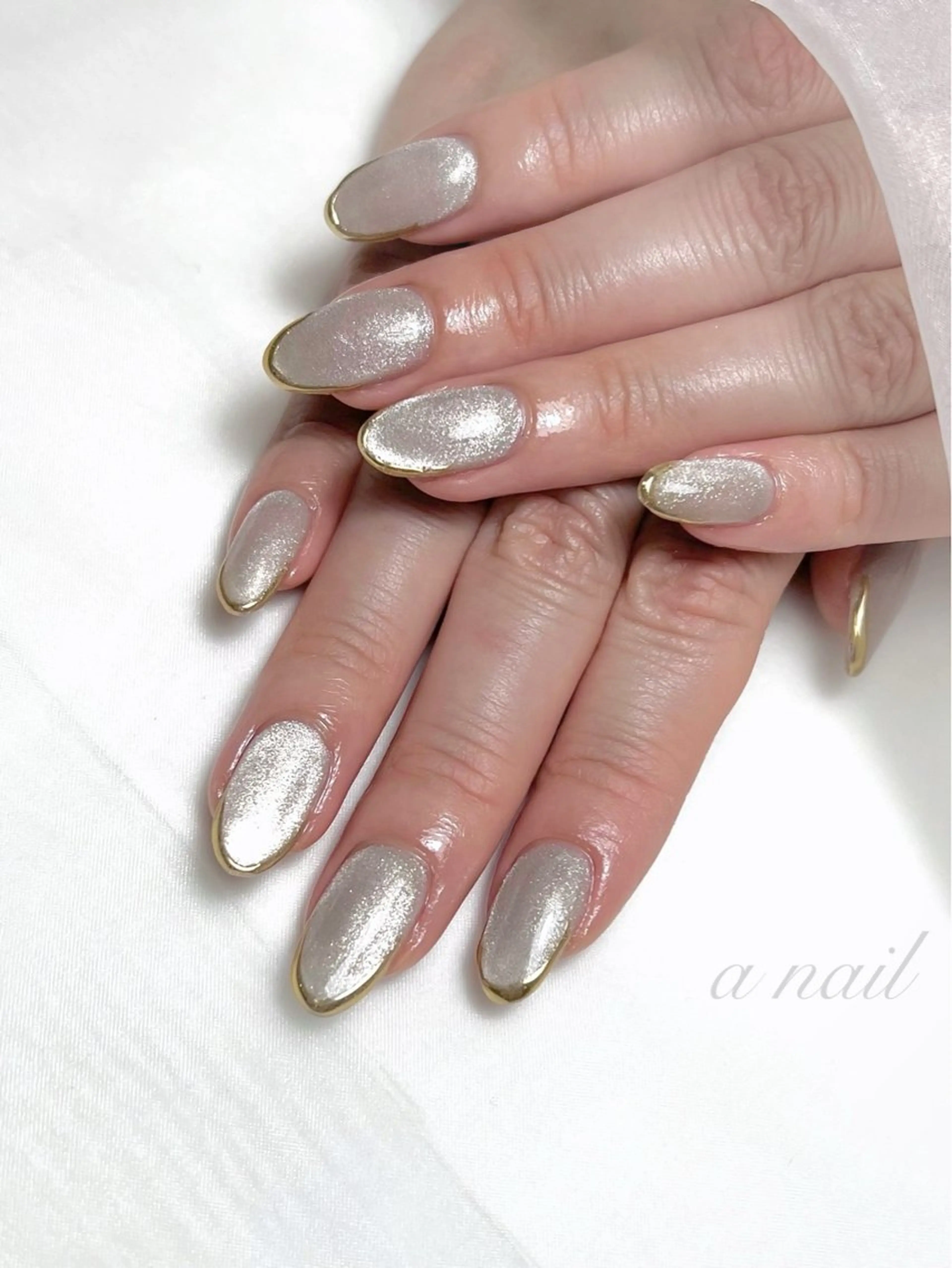 ネイル フレンチネイル マグネットネイル ミラーネイル ワンカラーネイル Salon_ a.nailのネイルデザイン