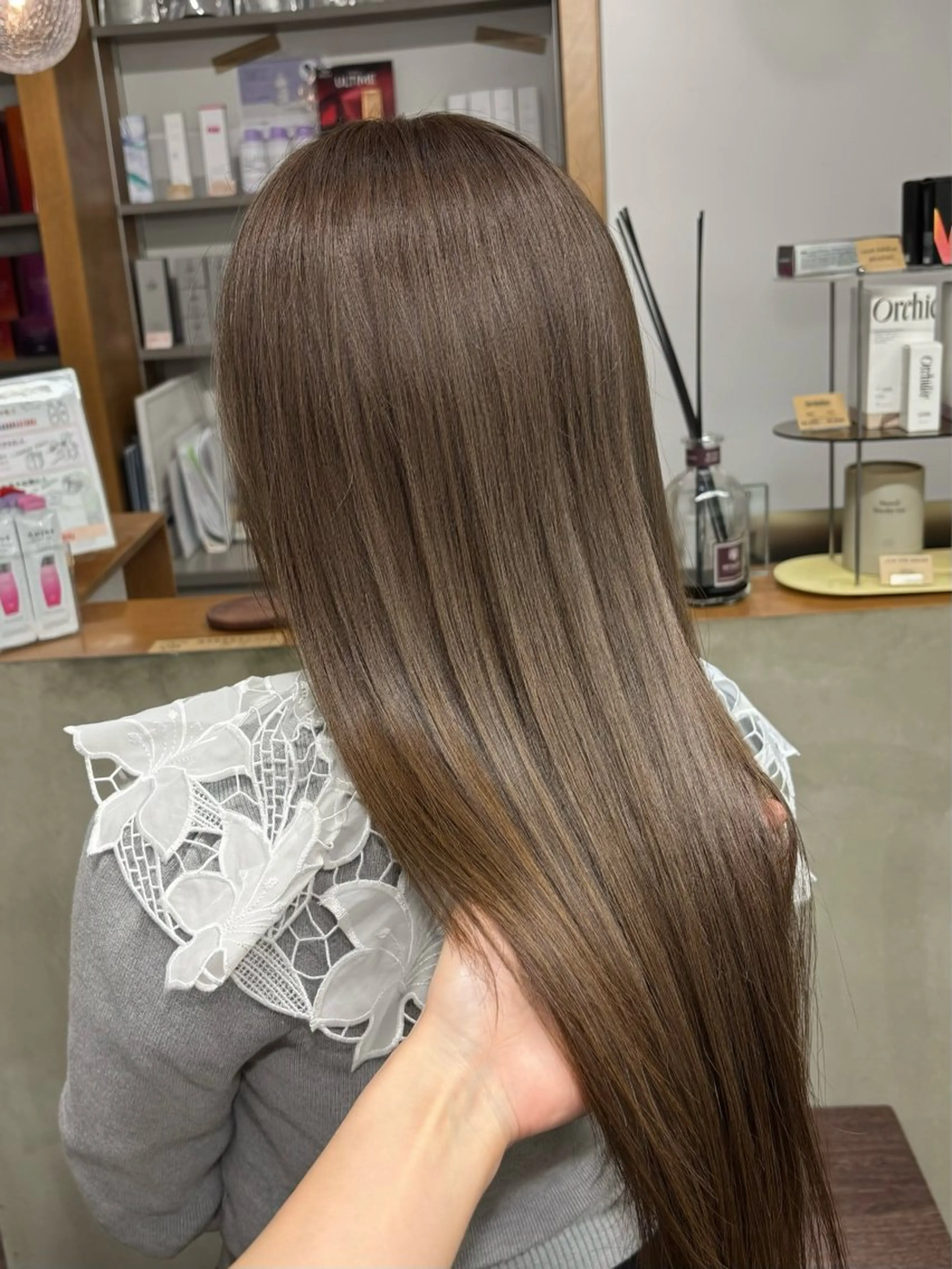 ロング カット ヘアカラー トリートメント 広島韓国ヘア♡ たかみのヘアスタイル