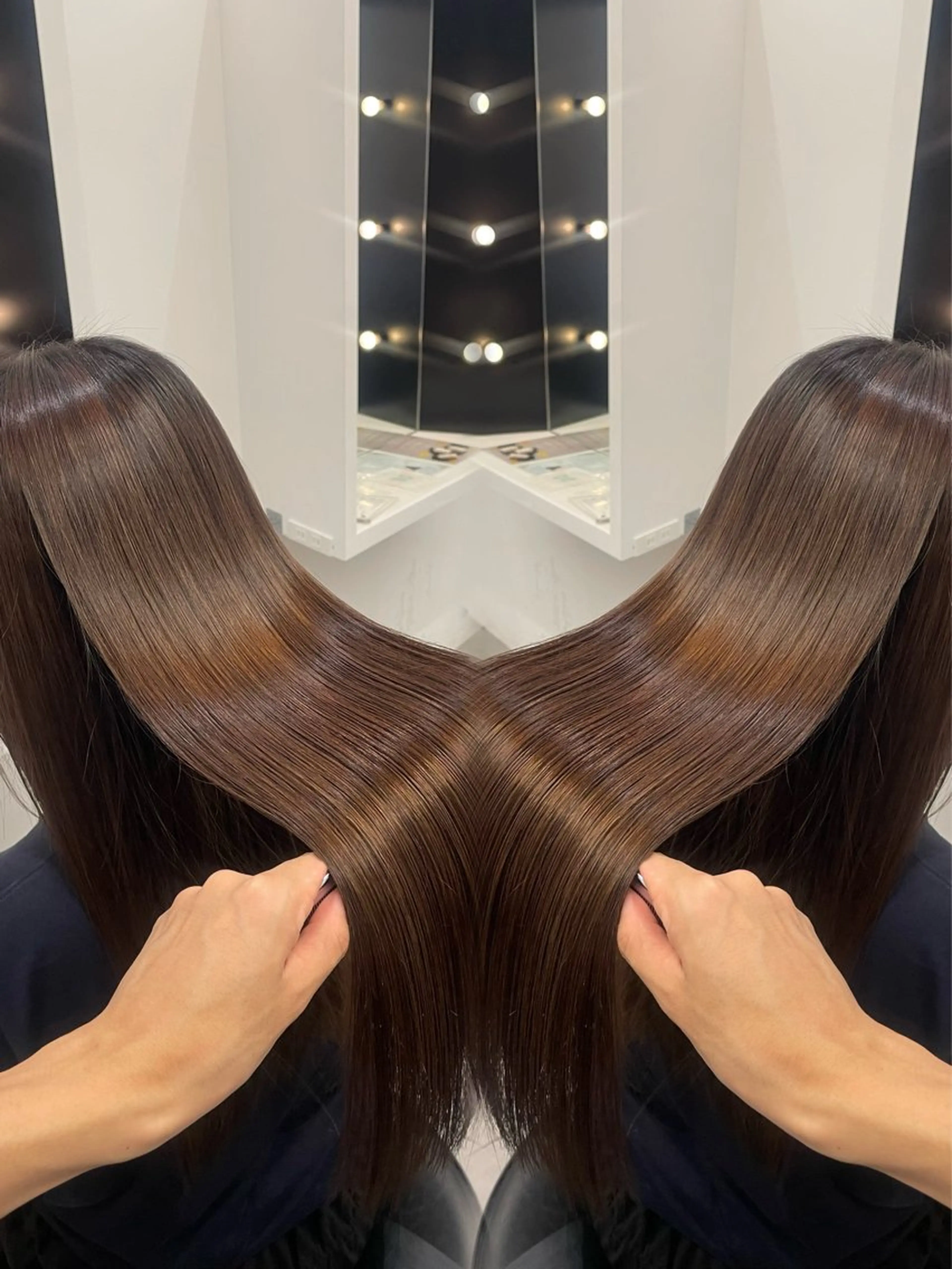 ロング 縮毛矯正 ヘアカラー 縮毛矯正/髪質改善 きょーいち☝‪‪のヘアスタイル