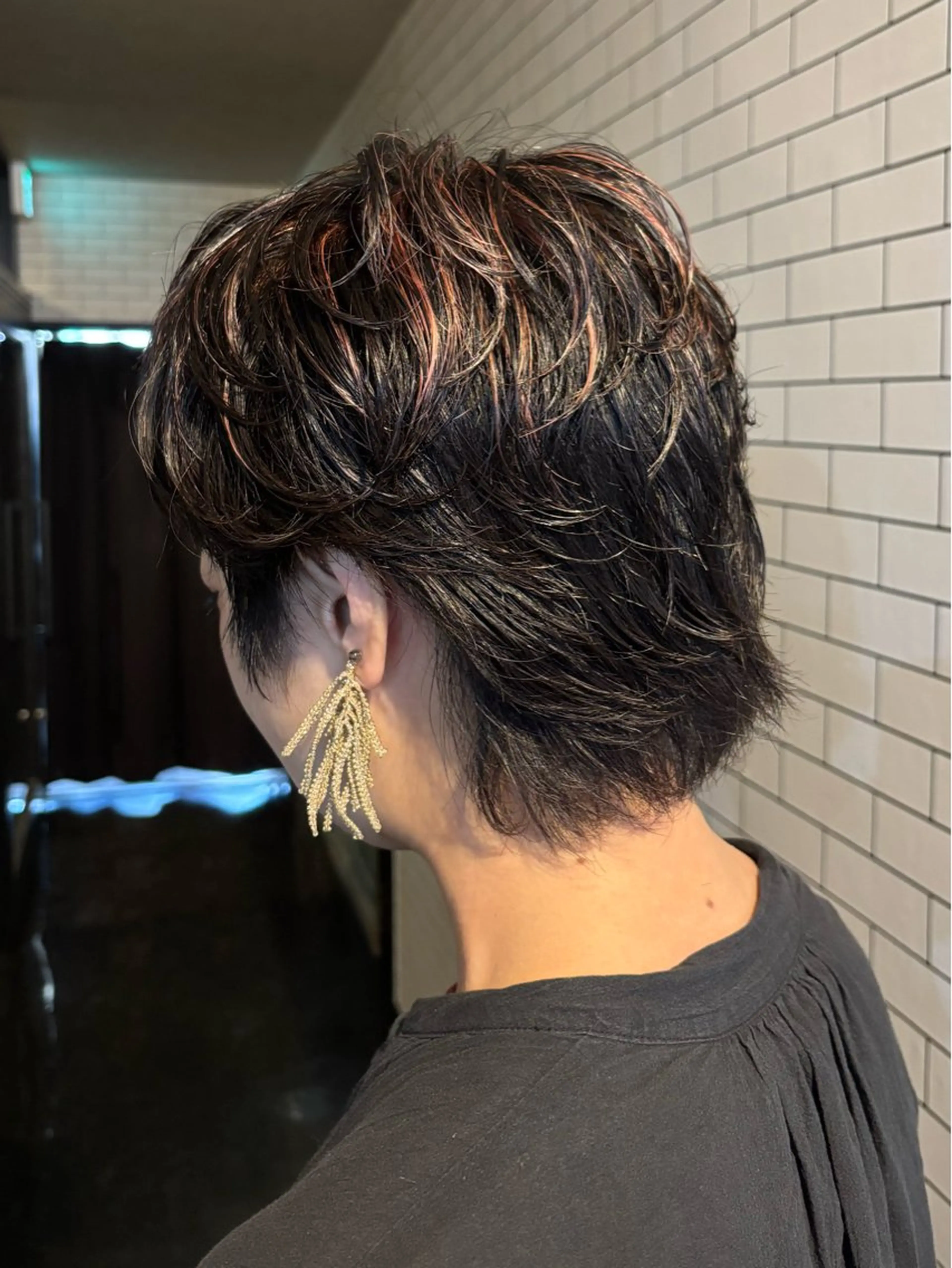 ショート 透明感カラー/パーマ /烏丸御池/寿々乃のヘアスタイル