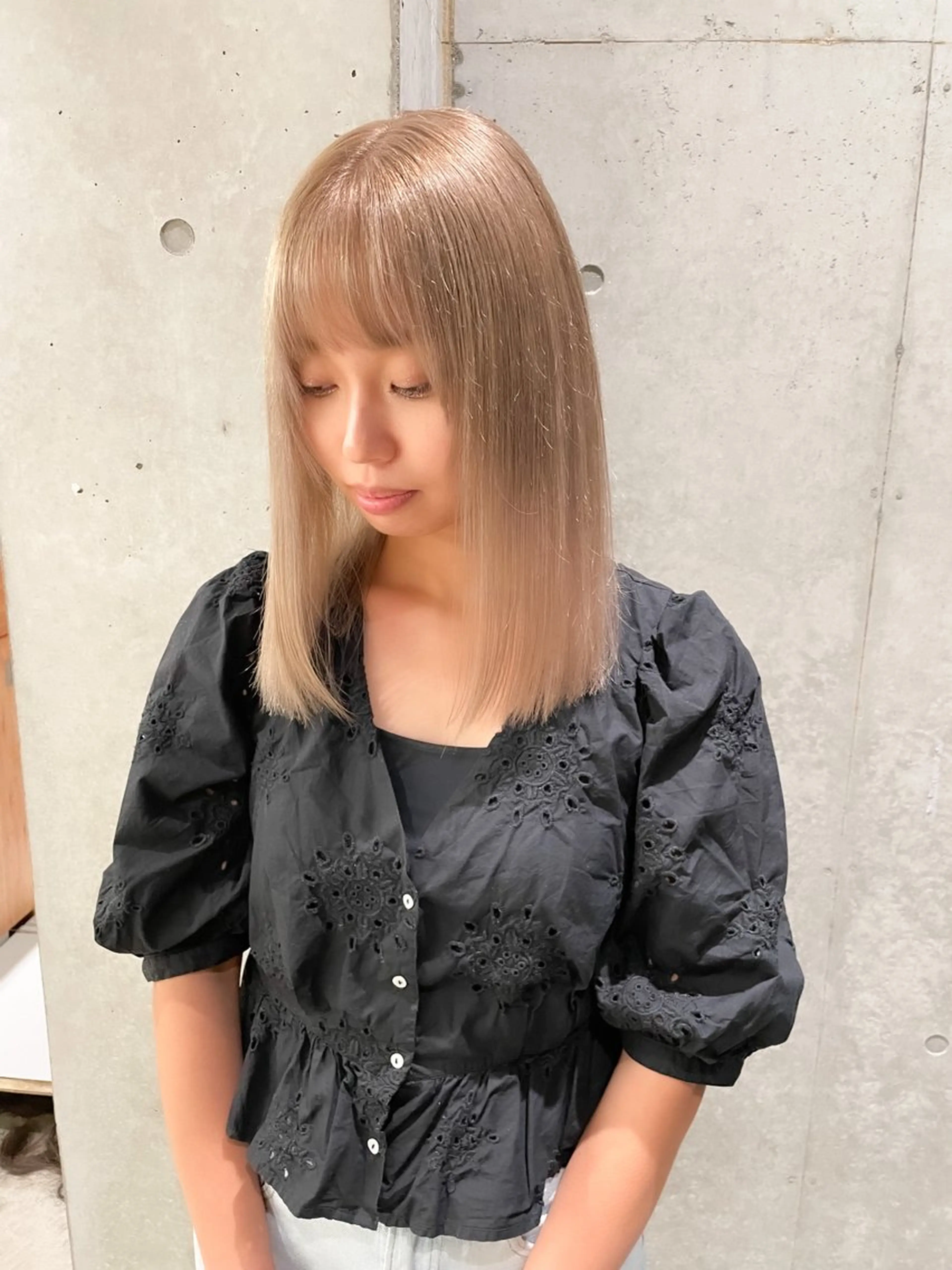 ショート カラー ヘアアレンジ ミニボブ/ブリーチ 🌈MISATOのヘアスタイル