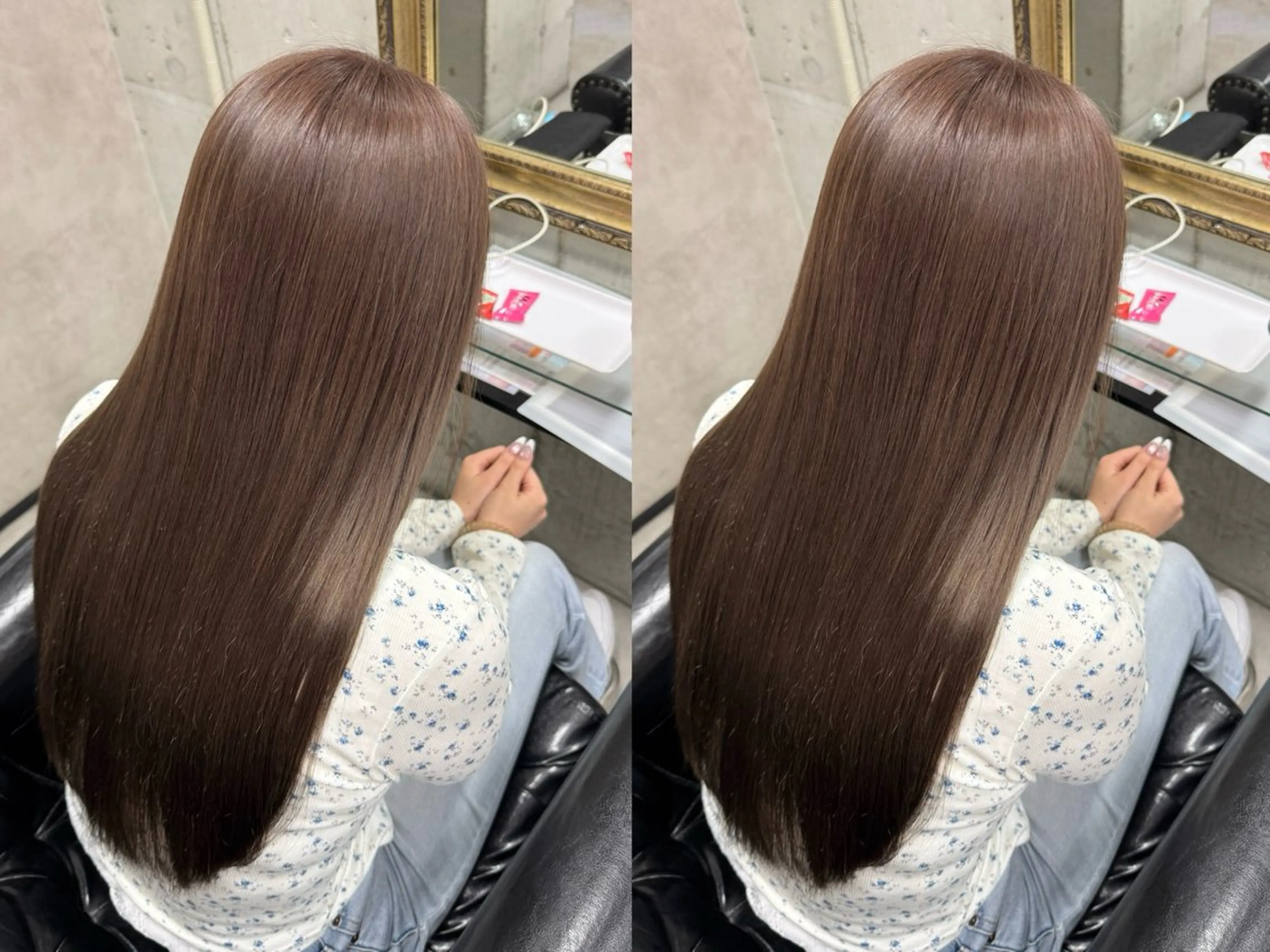 ロング カラー カット 縮毛矯正 🫧大人艶髪🫧 タクミのヘアスタイル