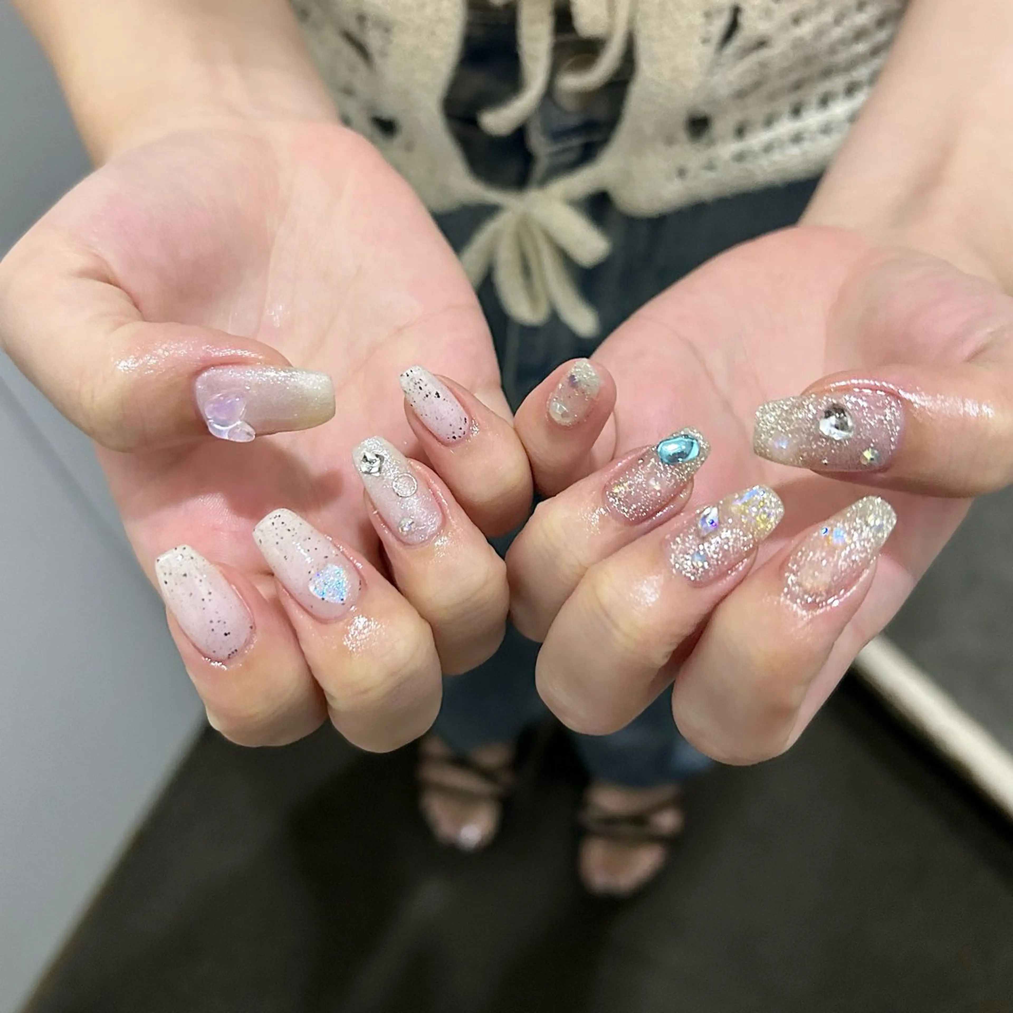 ネイル パラあり！フィルイン 美フォルムのネイルデザイン