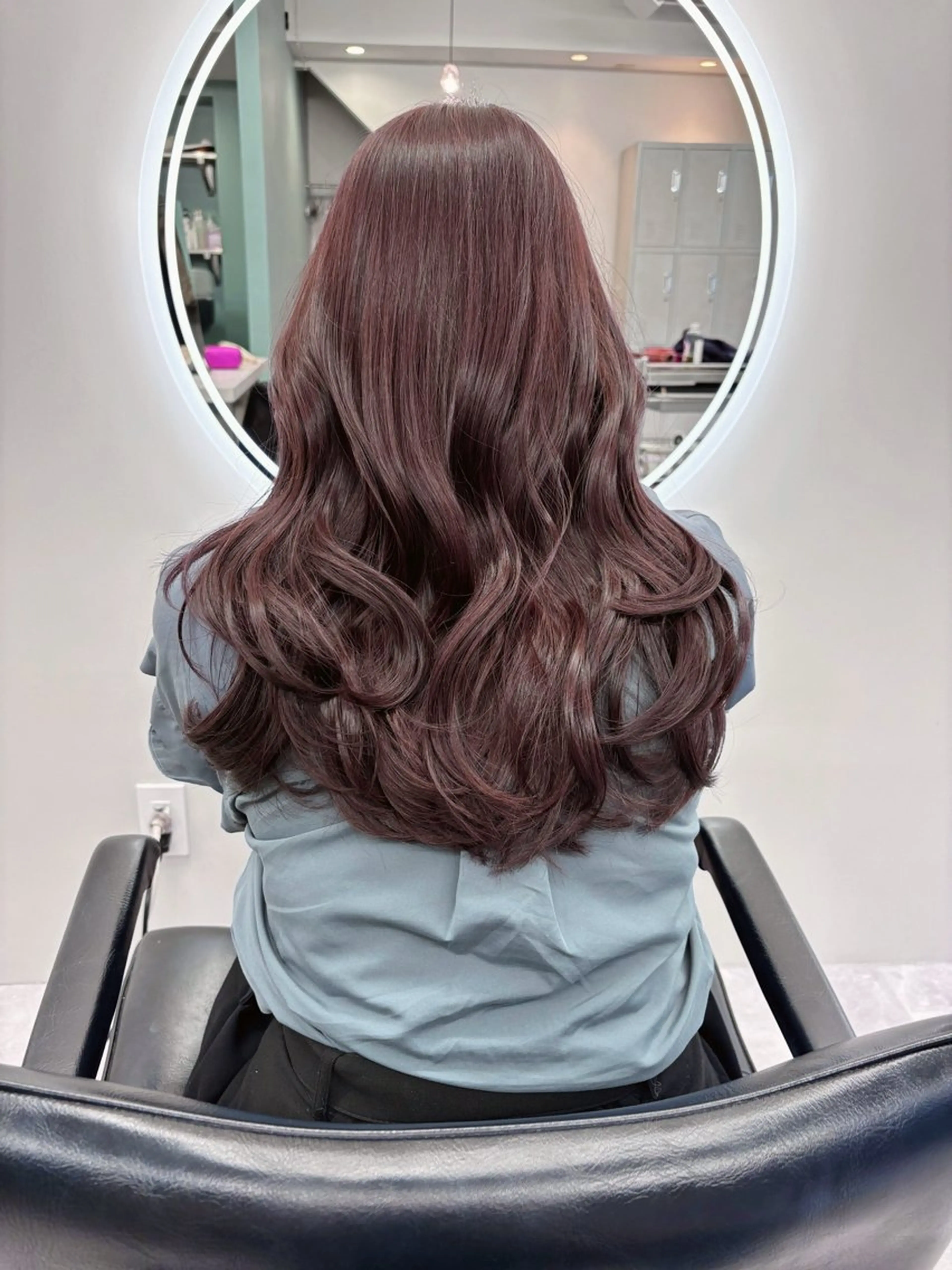 ロング カラー ヘアカラー トリートメント ヘアセット leben serikaのヘアスタイル