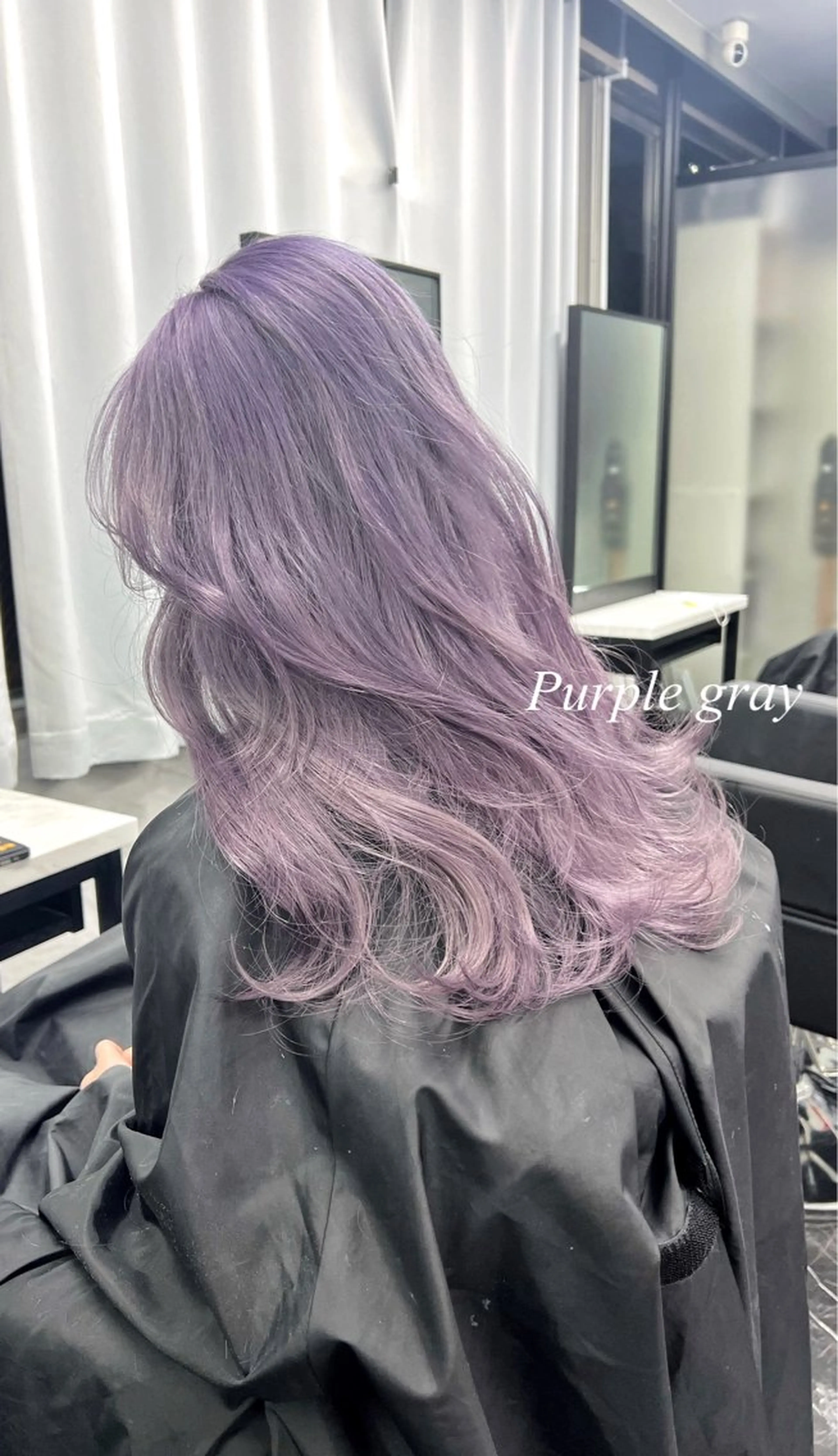 ロング カラー シールエクステ ハイトーンカラー エクステ ヘアカラー トリートメント シールエクステ特化 ハイトーン、NANAのヘアスタイル