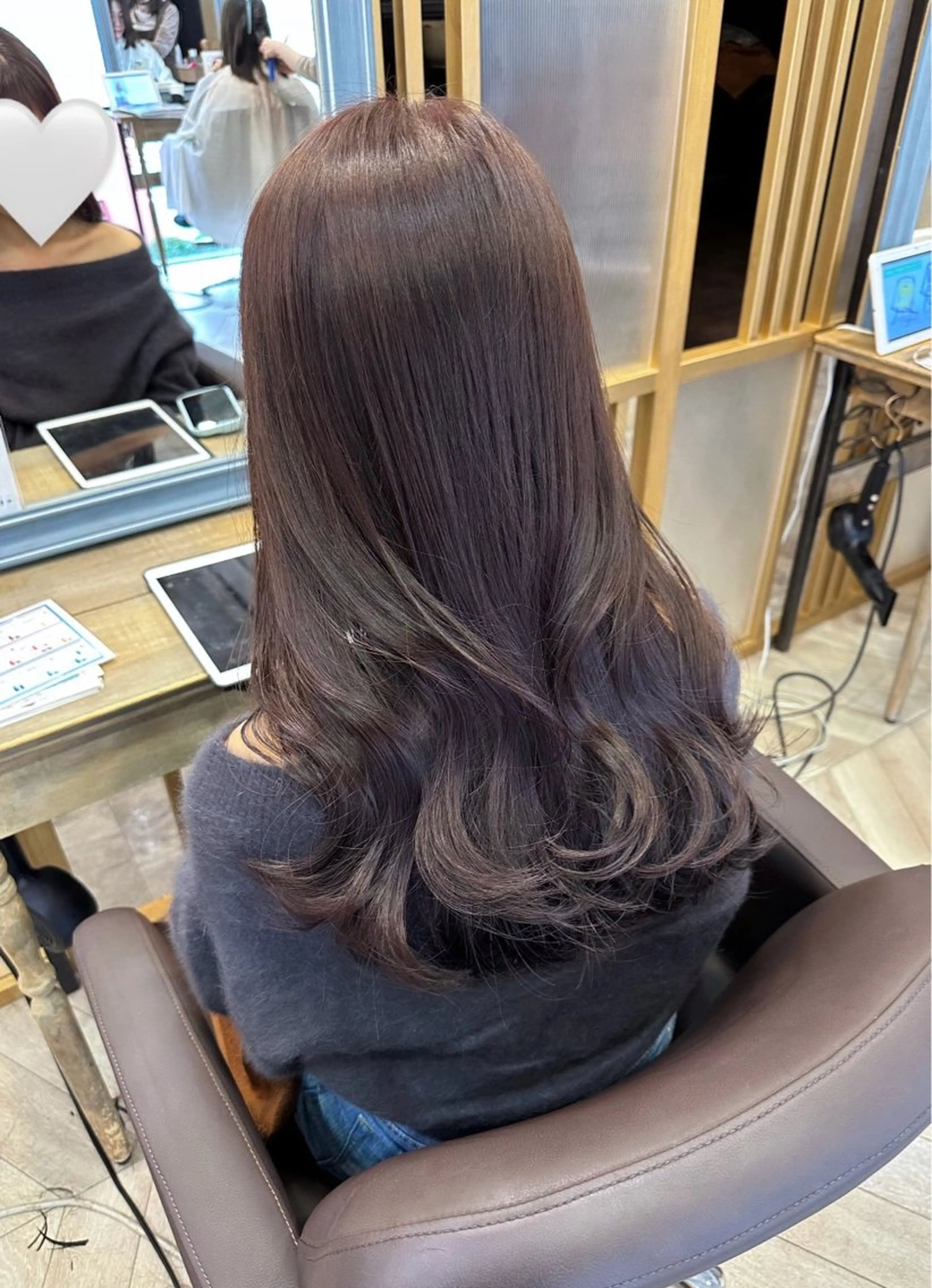 ロング 加藤 杏のヘアスタイル