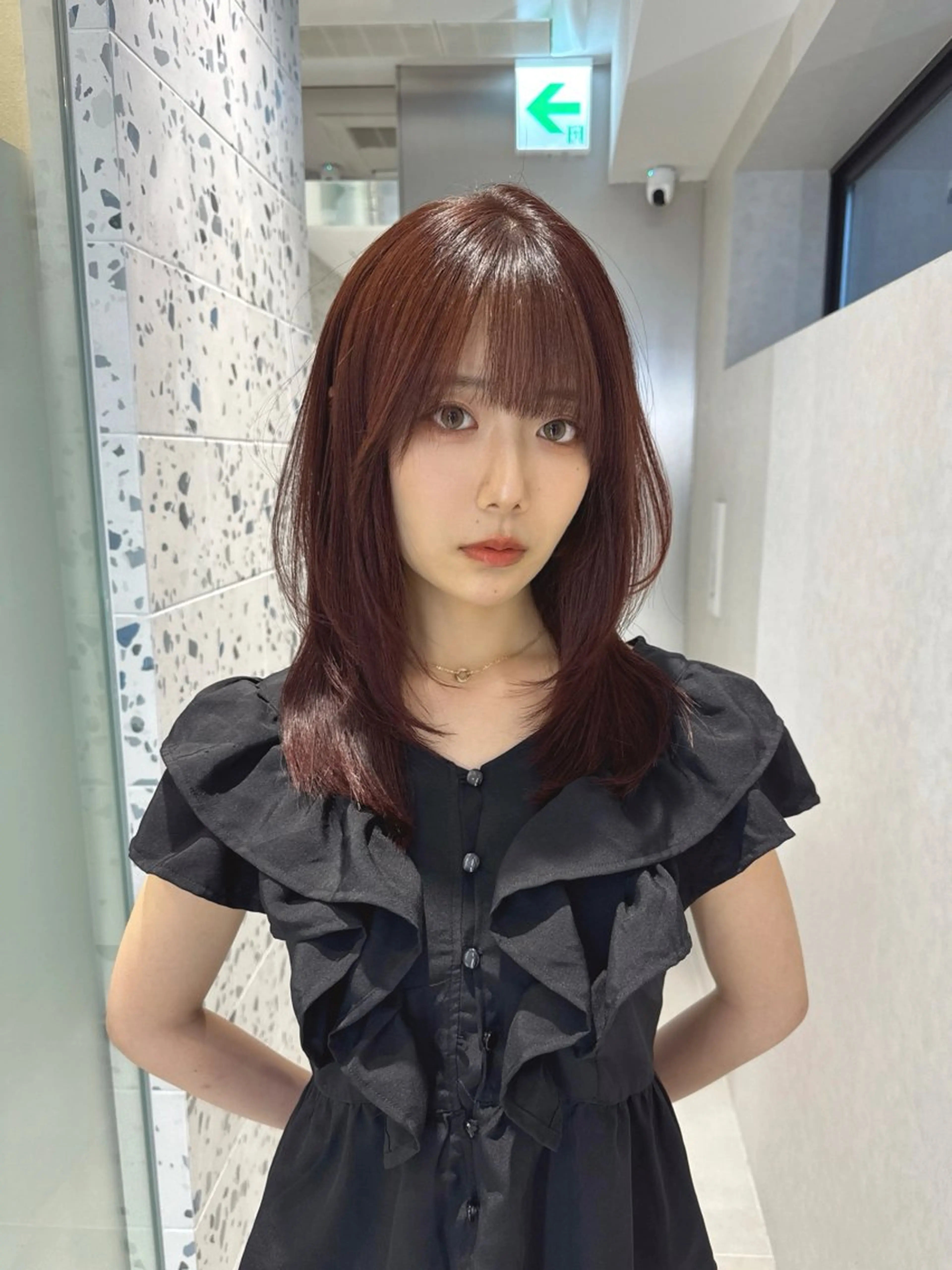 ミディアム カラー ブリーチ ラベンダーカラー ブリーチなしカラー ピンクカラー ピンクラベンダー カット ヘアカラー トリートメント 矢野 晃平のヘアスタイル