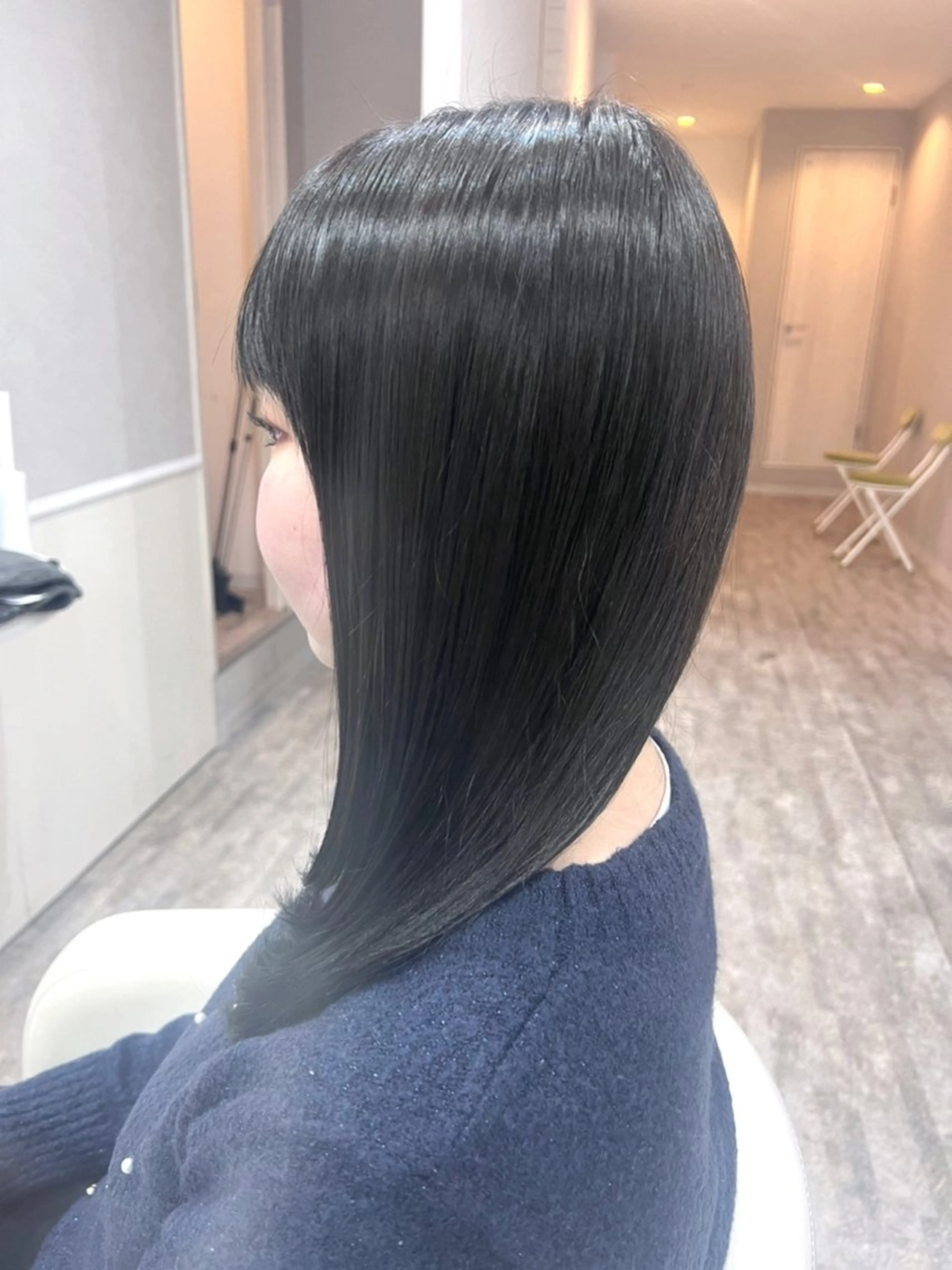 セミロング 髪質改善 髪質改善カラーのヘアスタイル