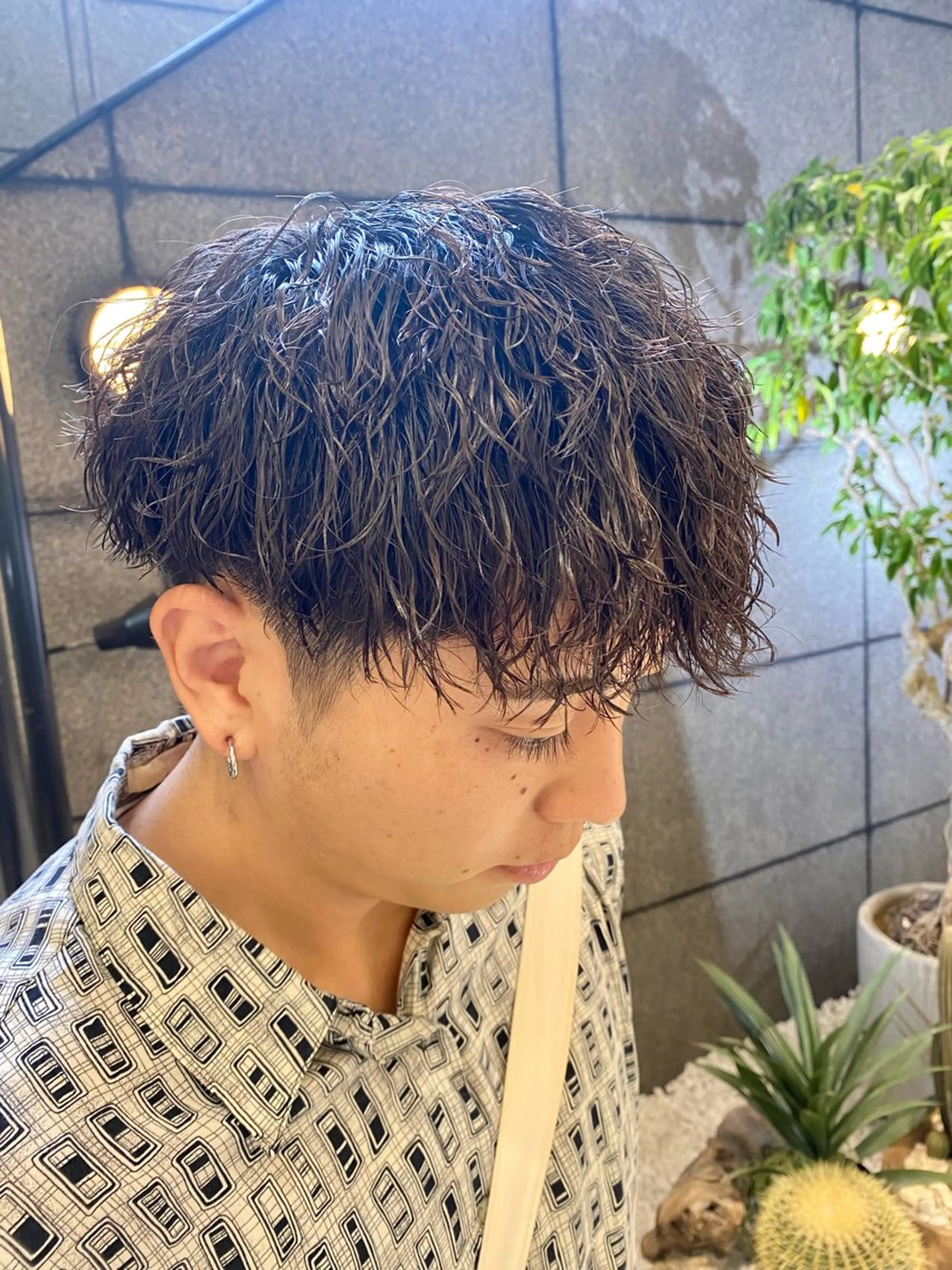 パーマ メンズ 酸スト/フェザー パーマ/三谷海斗のヘアスタイル