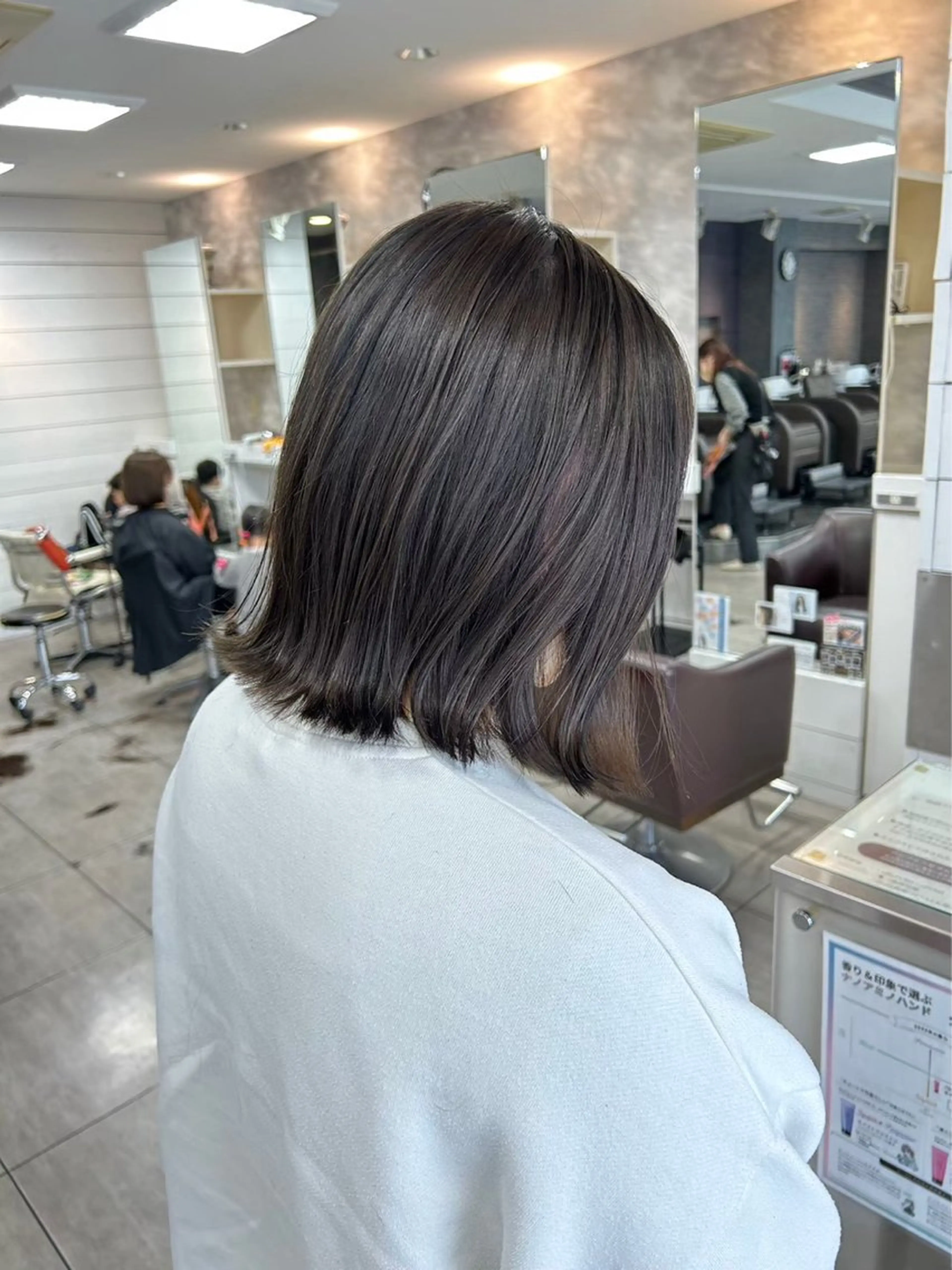 ミディアム 縮毛矯正✖髪質改善 仁木伸明のヘアスタイル