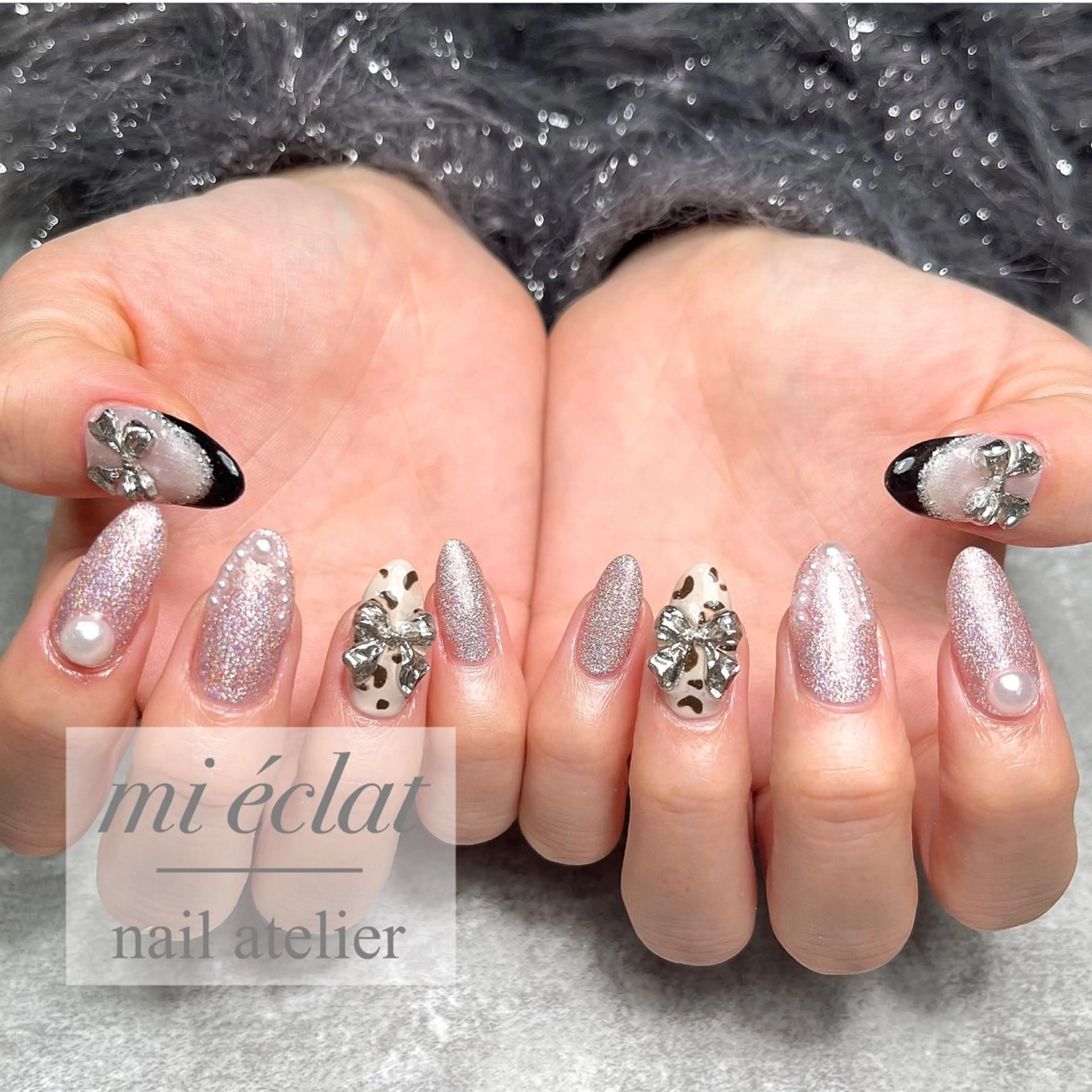 ネイル アニマル柄 アートネイル mi éclat ミ　エクラのネイルデザイン