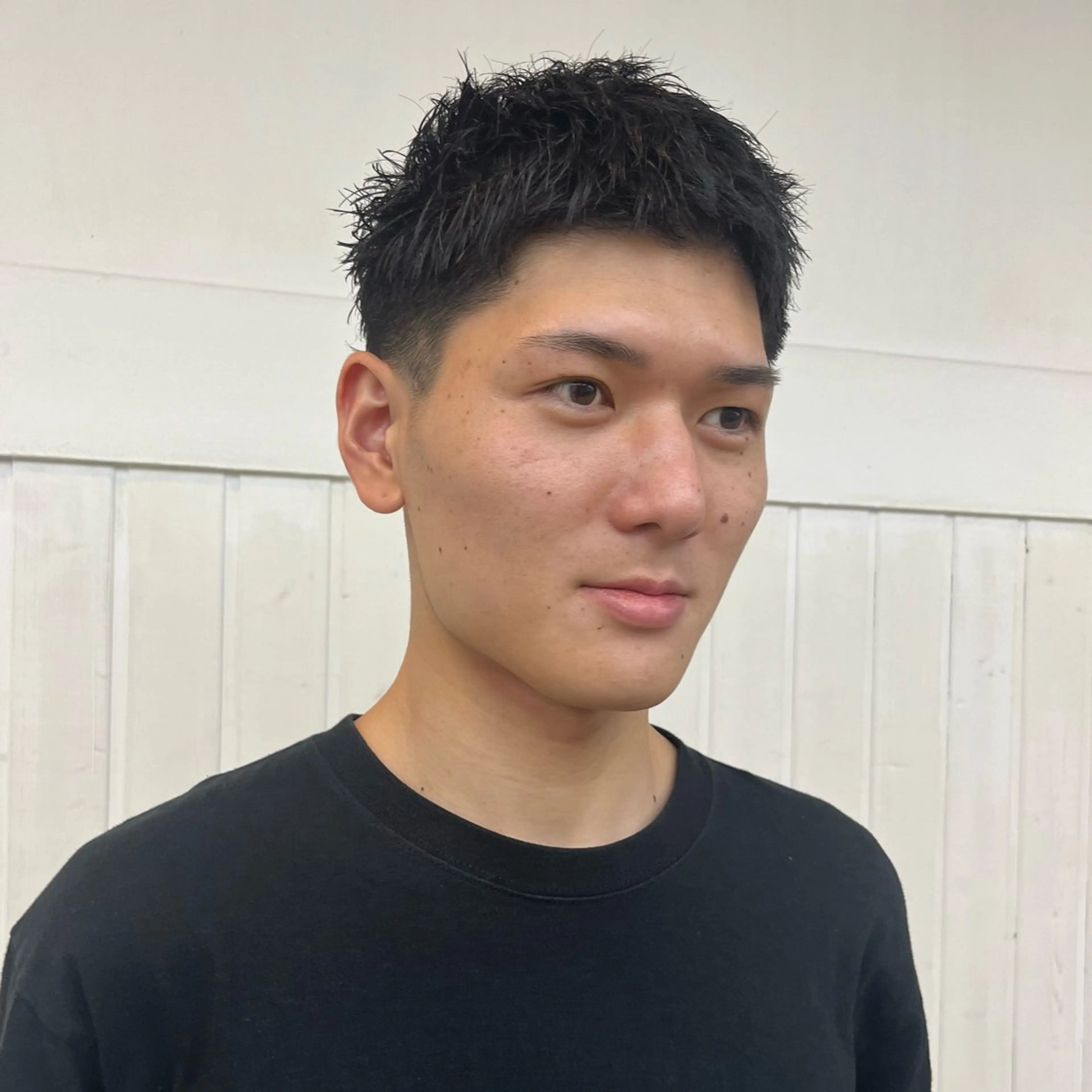 メンズ RIKU⚡️毛流れ ヘア×眉ワックスのヘアスタイル