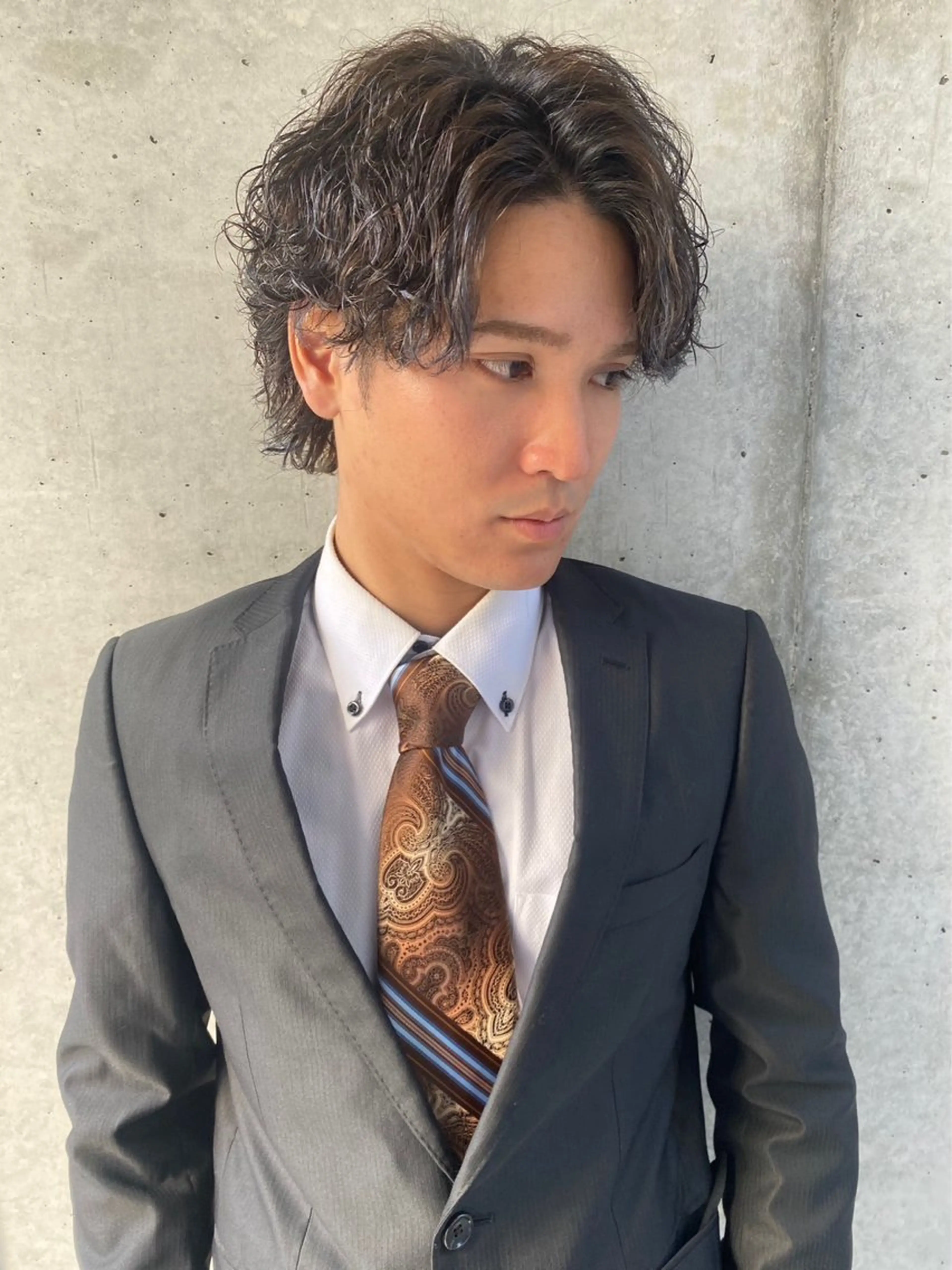 ショート カラー パーマ ヘアアレンジ メンズ メンズ特化酒井翔太 /メンズカット/名駅のヘアスタイル