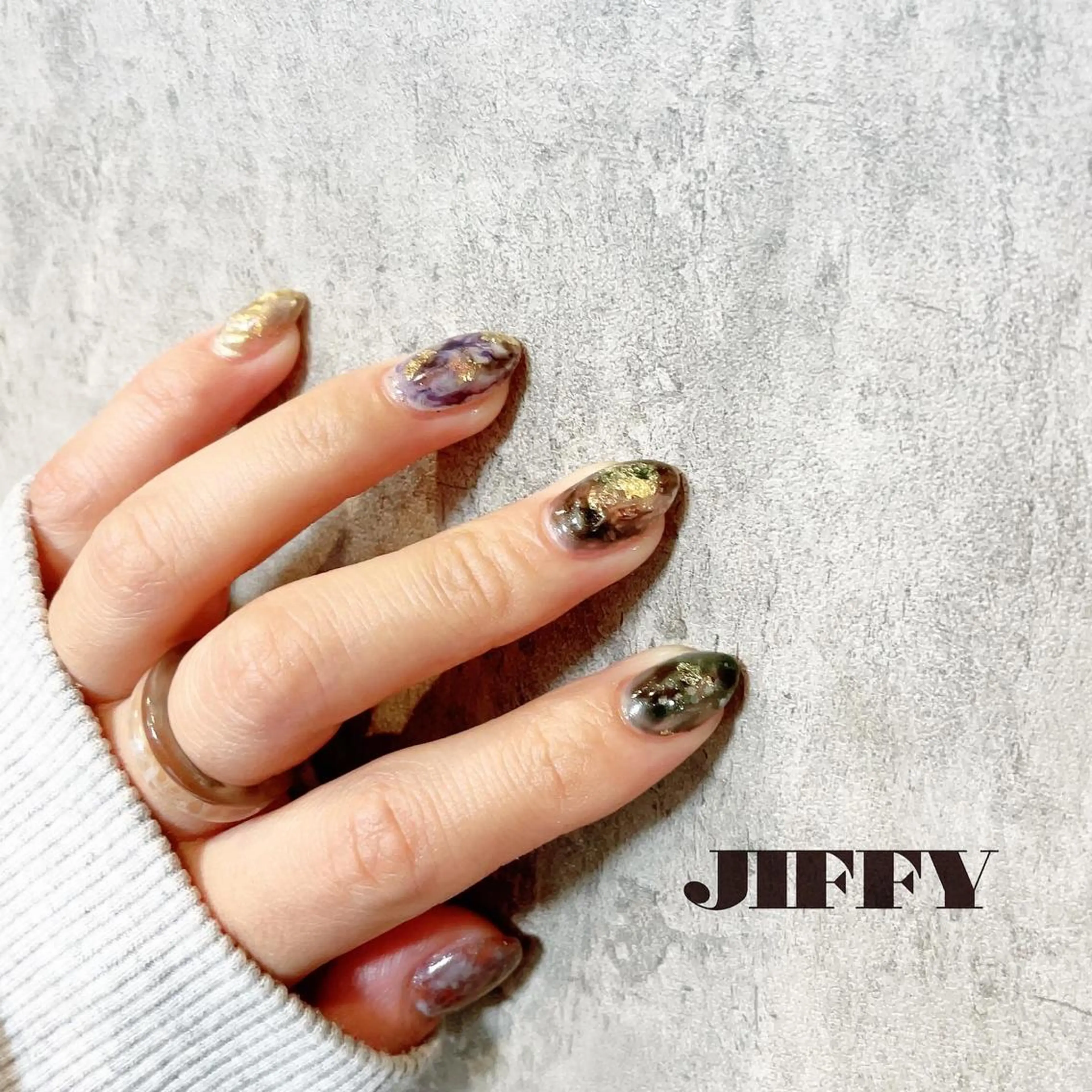 ネイル ニュアンスネイル JIFFY nailstudioのネイルデザイン