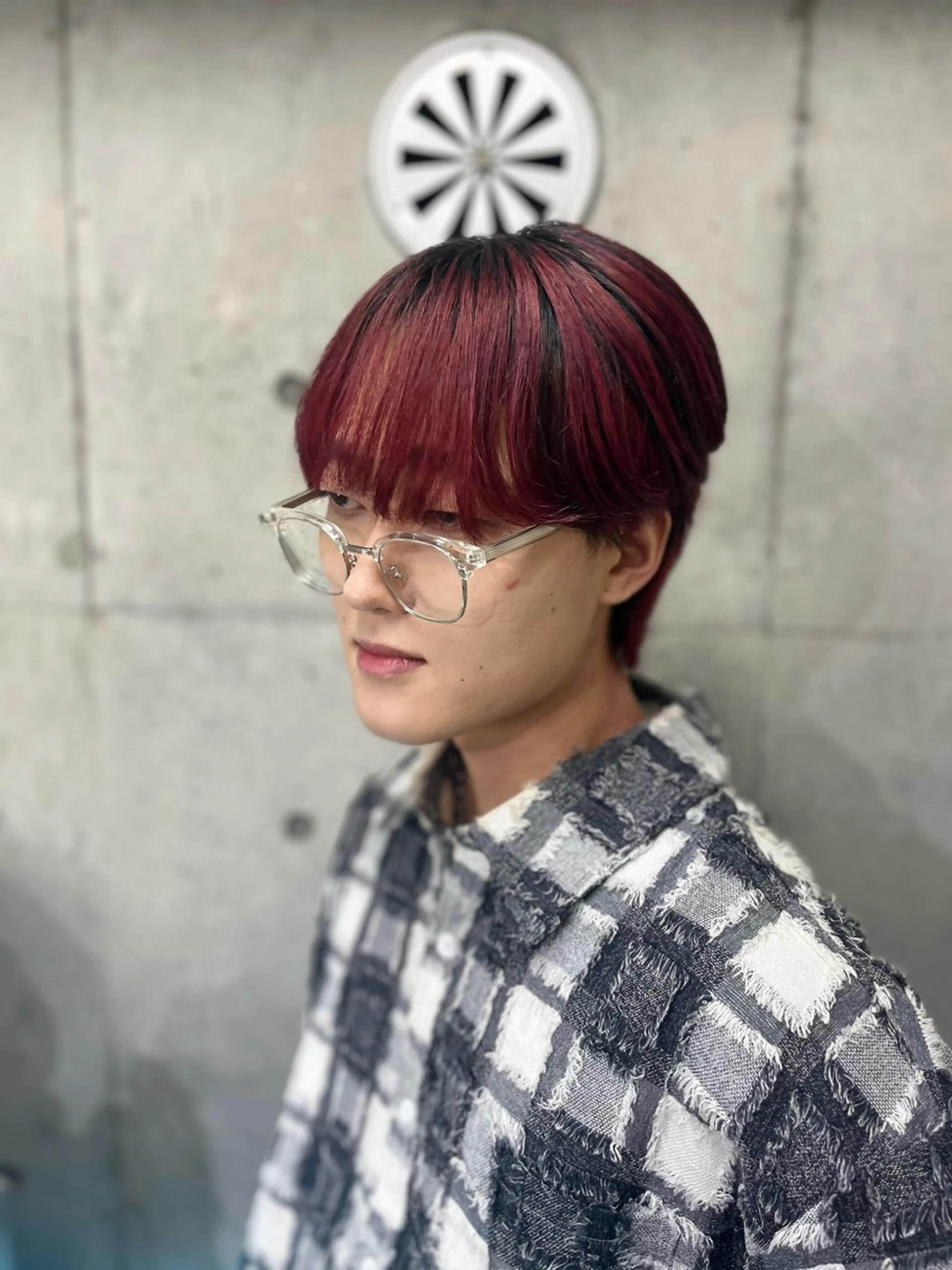 ショート カラー メンズ ヘアカラー 個性派ウルフ/メンズ /ブリーチ/渋谷のヘアスタイル