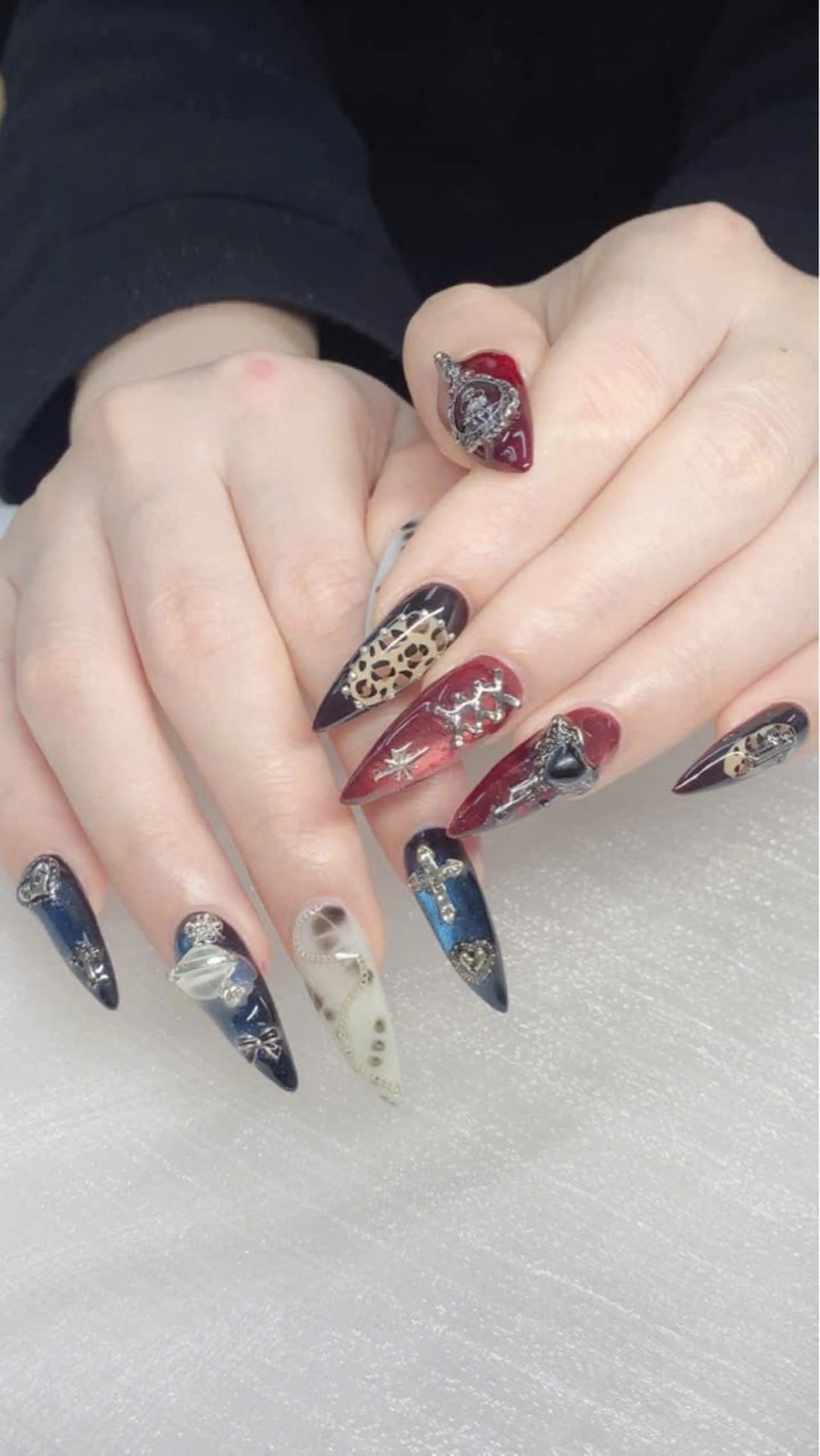 ネイル 成人式 フレンチネイル グラデーション 韓国ネイル マグネットネイル ハンドネイル ハンドケア Hara Nail 【持ち込みOK】のネイルデザイン