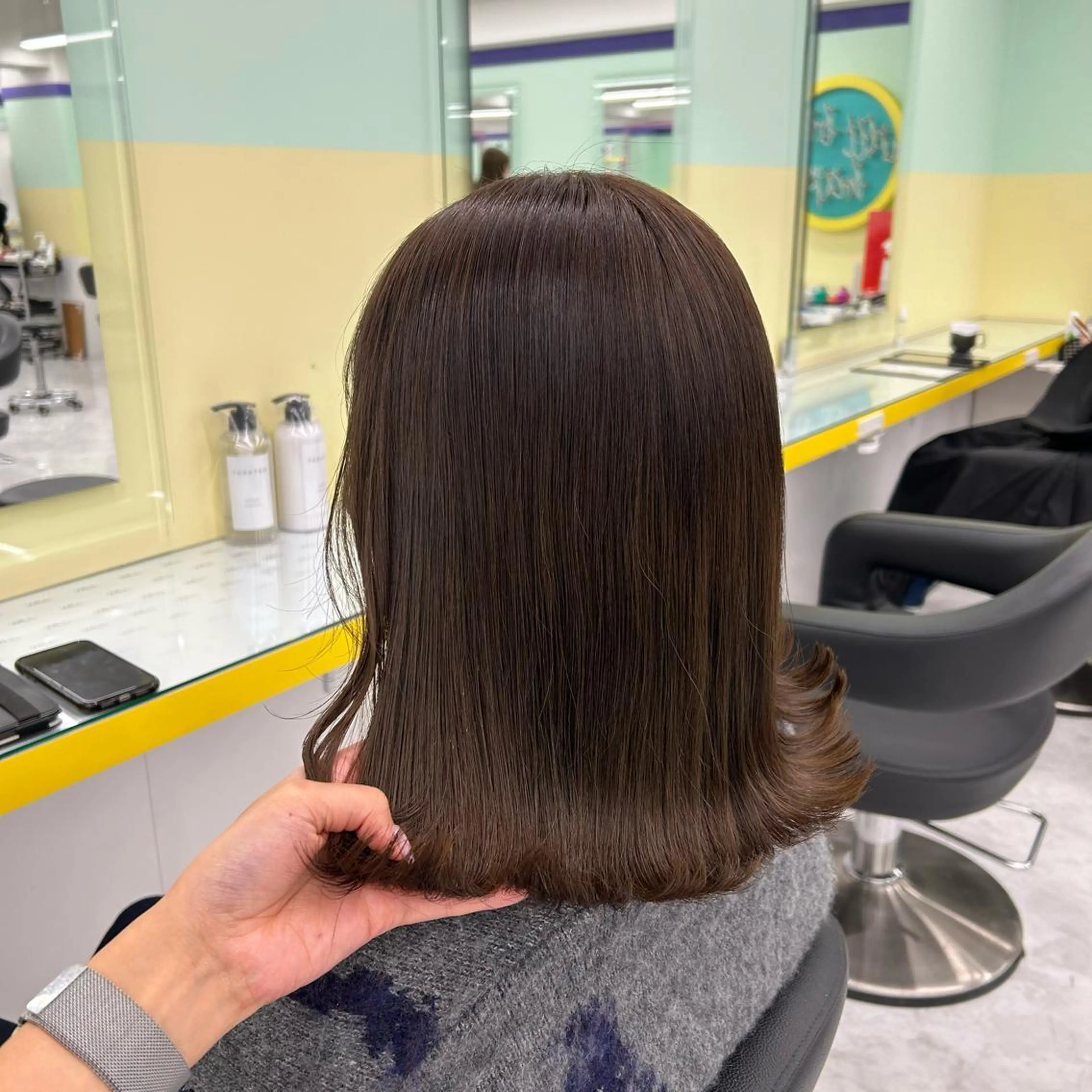 セミロング カラー ヘアアレンジ ヘアカラー トリートメント GOTODAY shair salon 横浜mare店所属・mai🍑暖色カラー /レイヤー💖のヘアスタイル