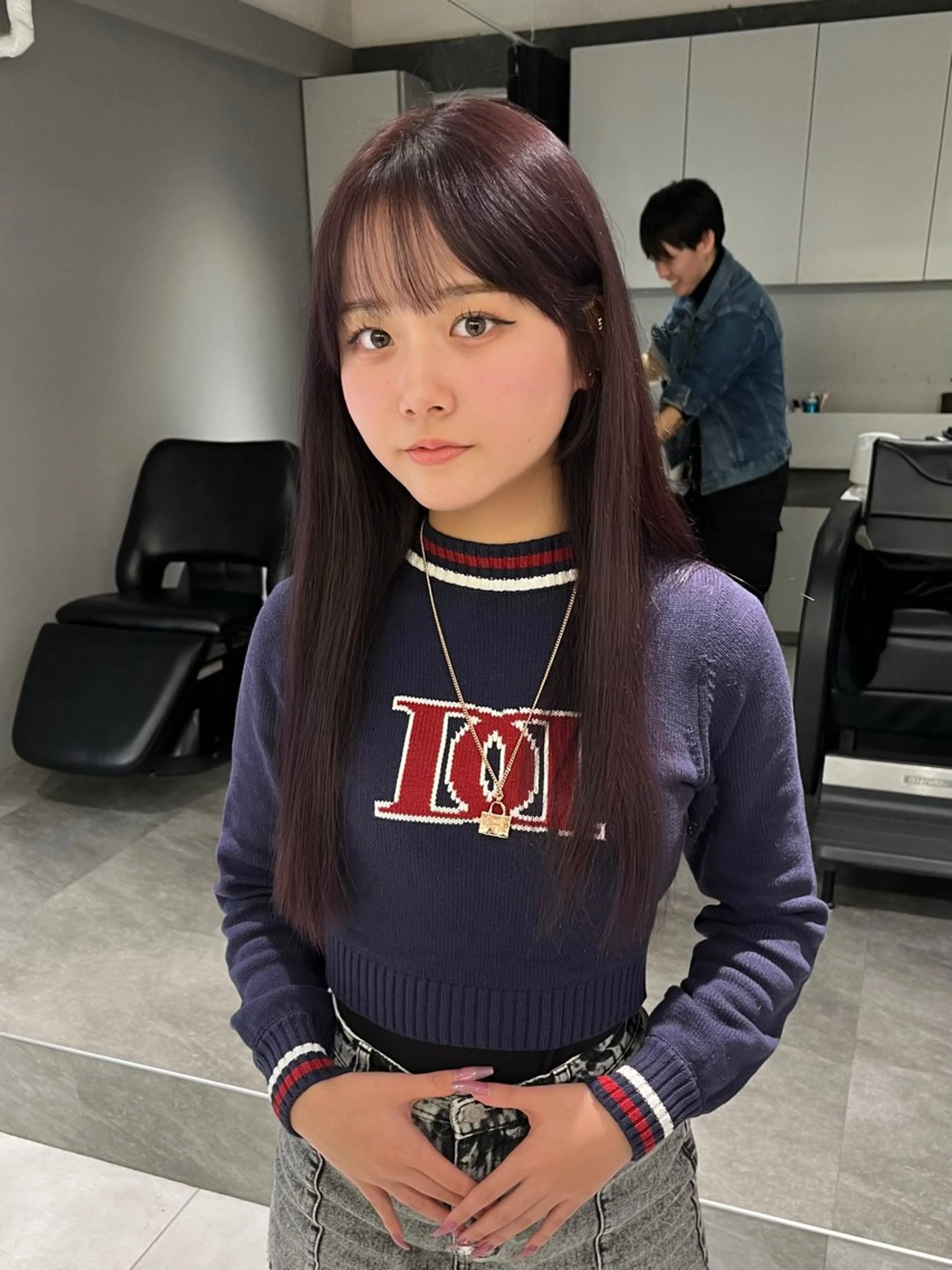 セミロング 髪質改善 韓国風ヘア トリートメント 髪のお医者さん南船場 ARCHEゆうまのヘアスタイル