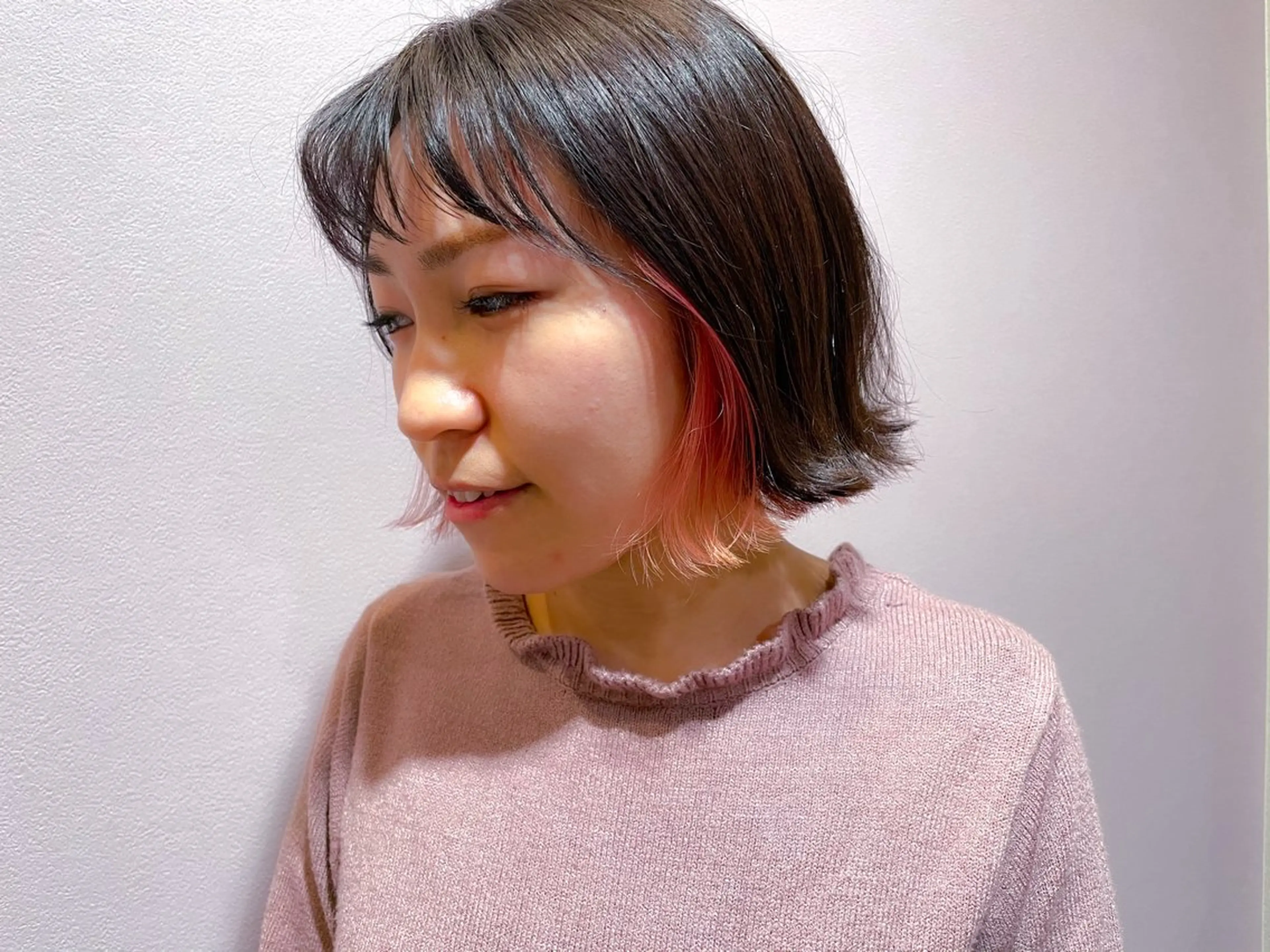 ミディアム カラー 透明感カラー/ くびれヘア/ユウユのヘアスタイル