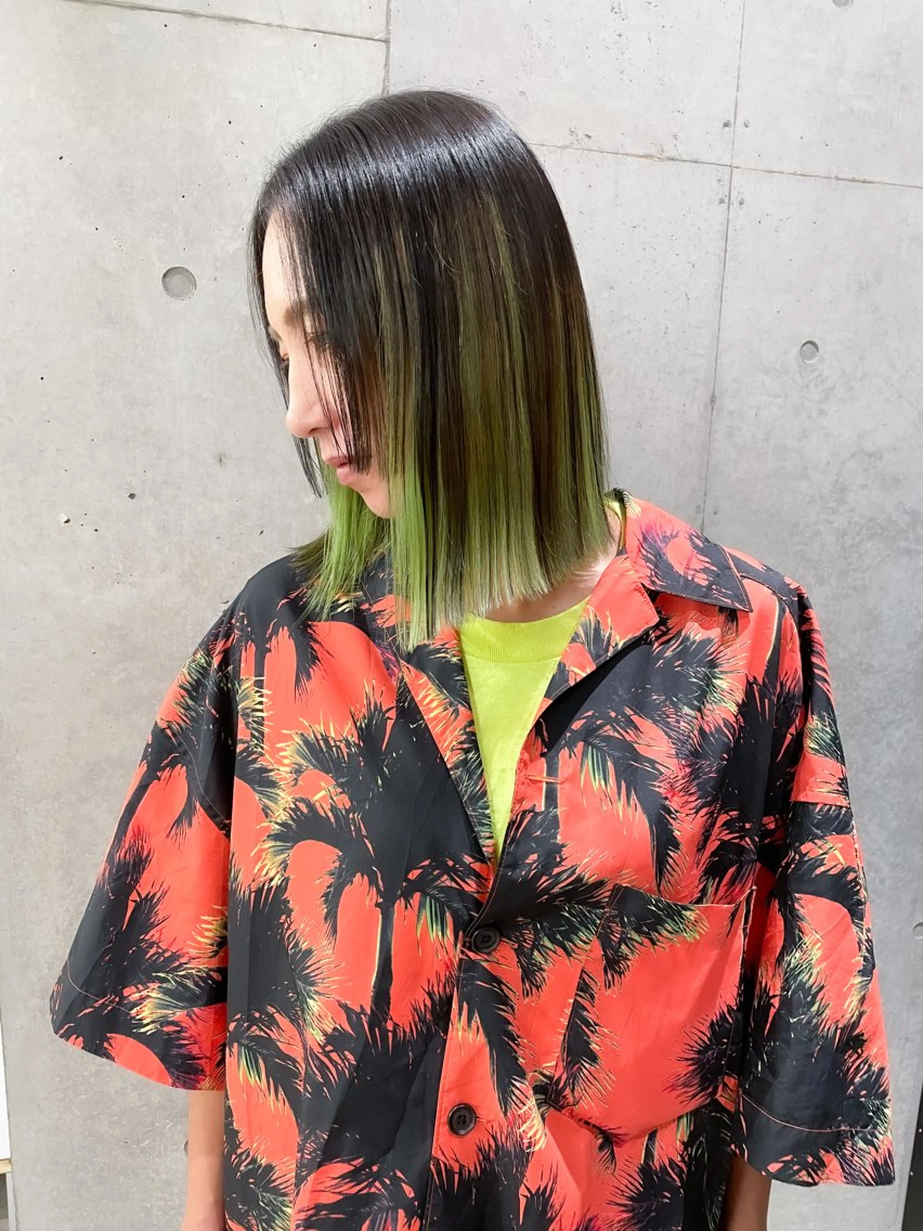 ショート カラー ヘアアレンジ ミニボブ/ブリーチ 🌈MISATOのヘアスタイル