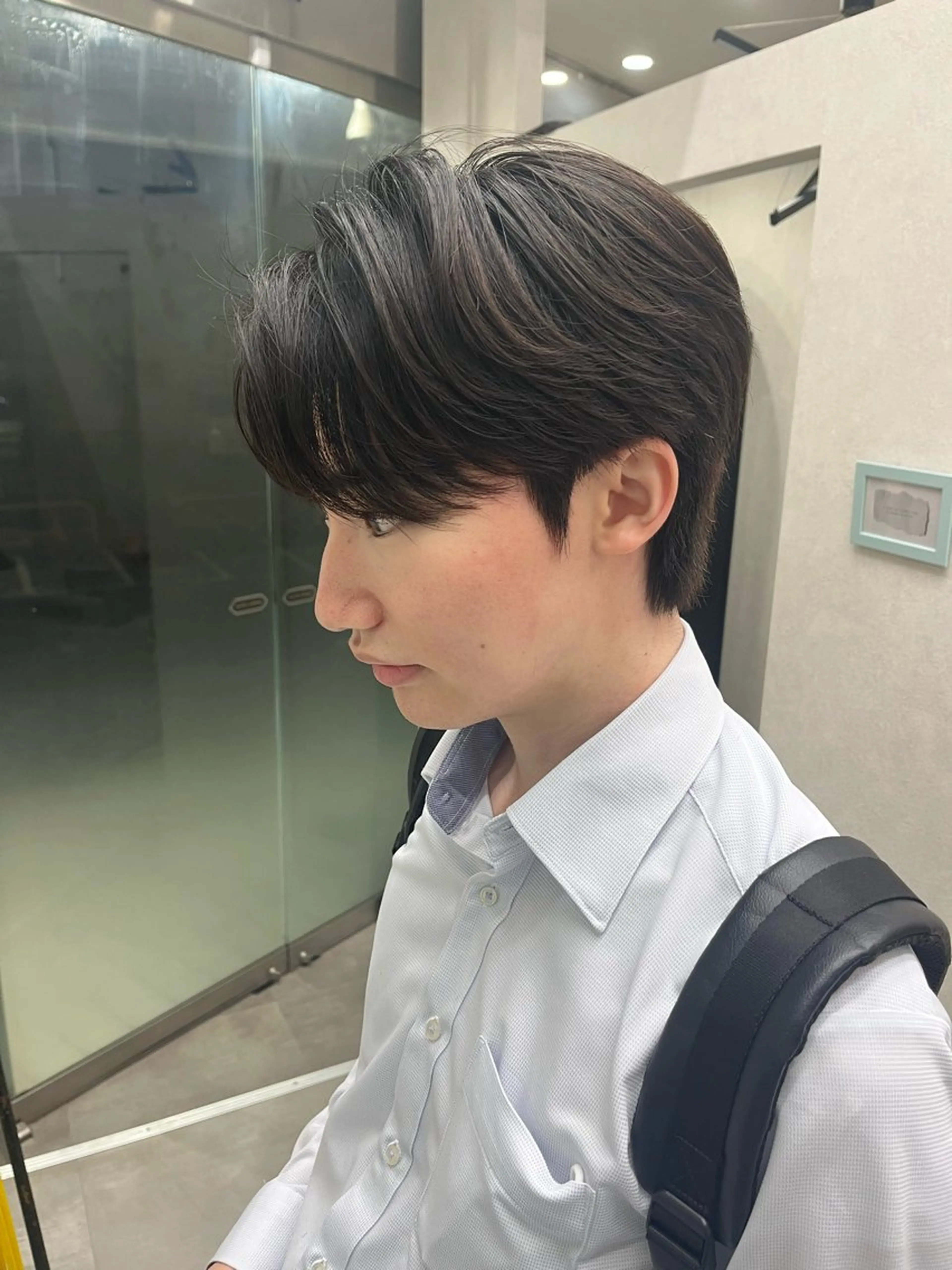 ショート パーマ メンズ ダウンパーマ メンズパーマ ニュアンスパーマ 水島 悠香子のヘアスタイル