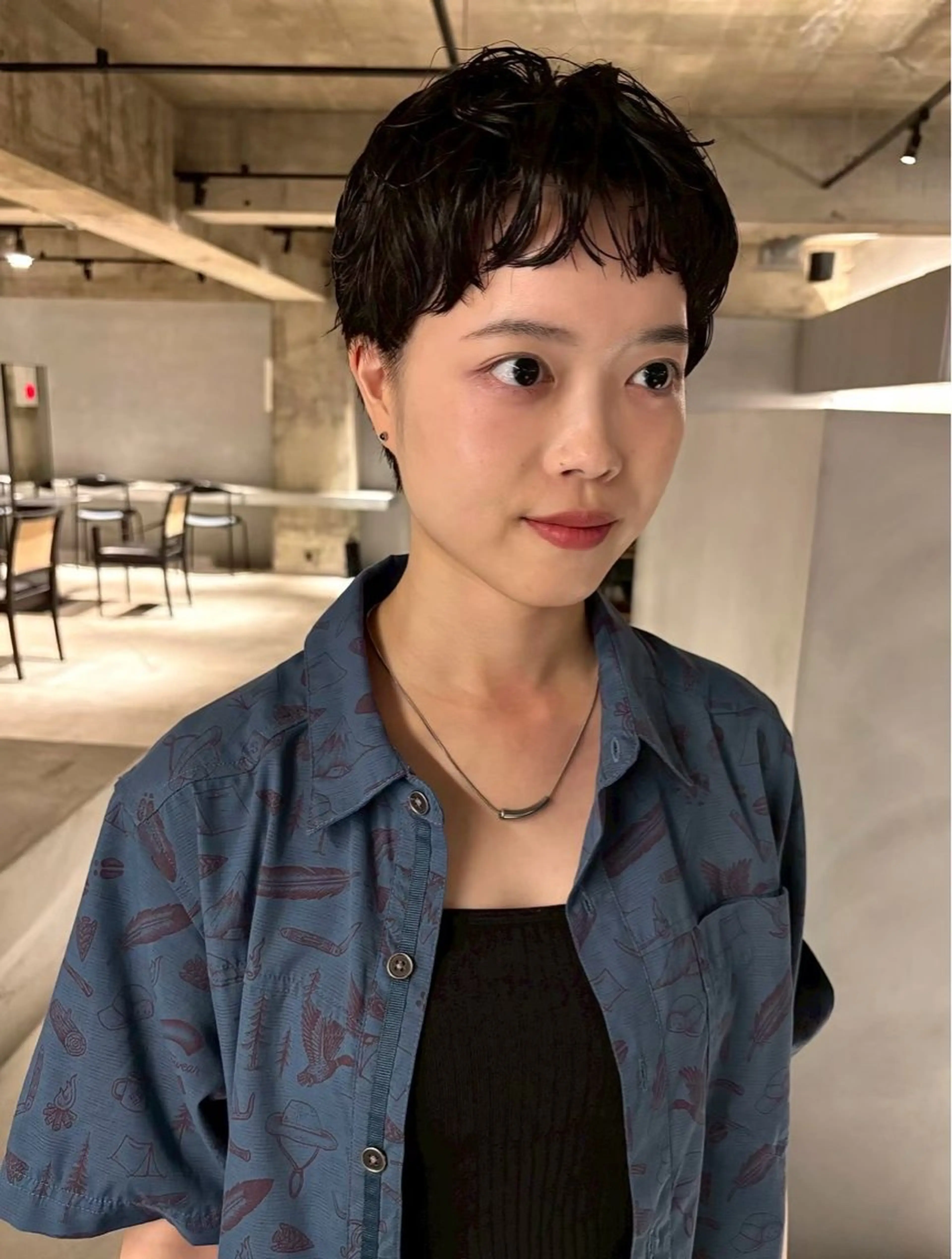 ショート パーマ 中村 衣里のヘアスタイル