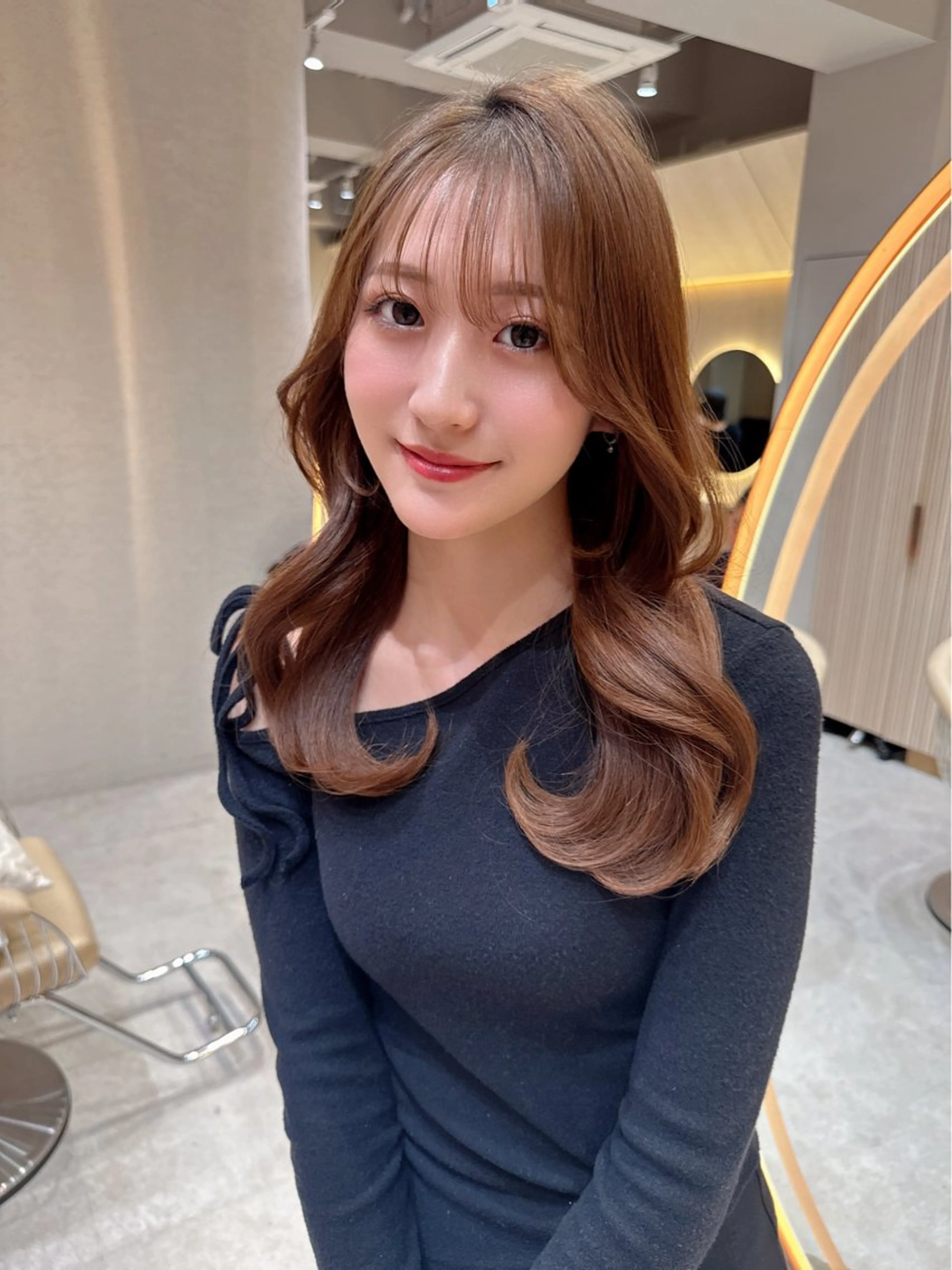 ロング カット ヘアカラー トリートメント レイヤー❣️縮毛矯 川村利幸のヘアスタイル