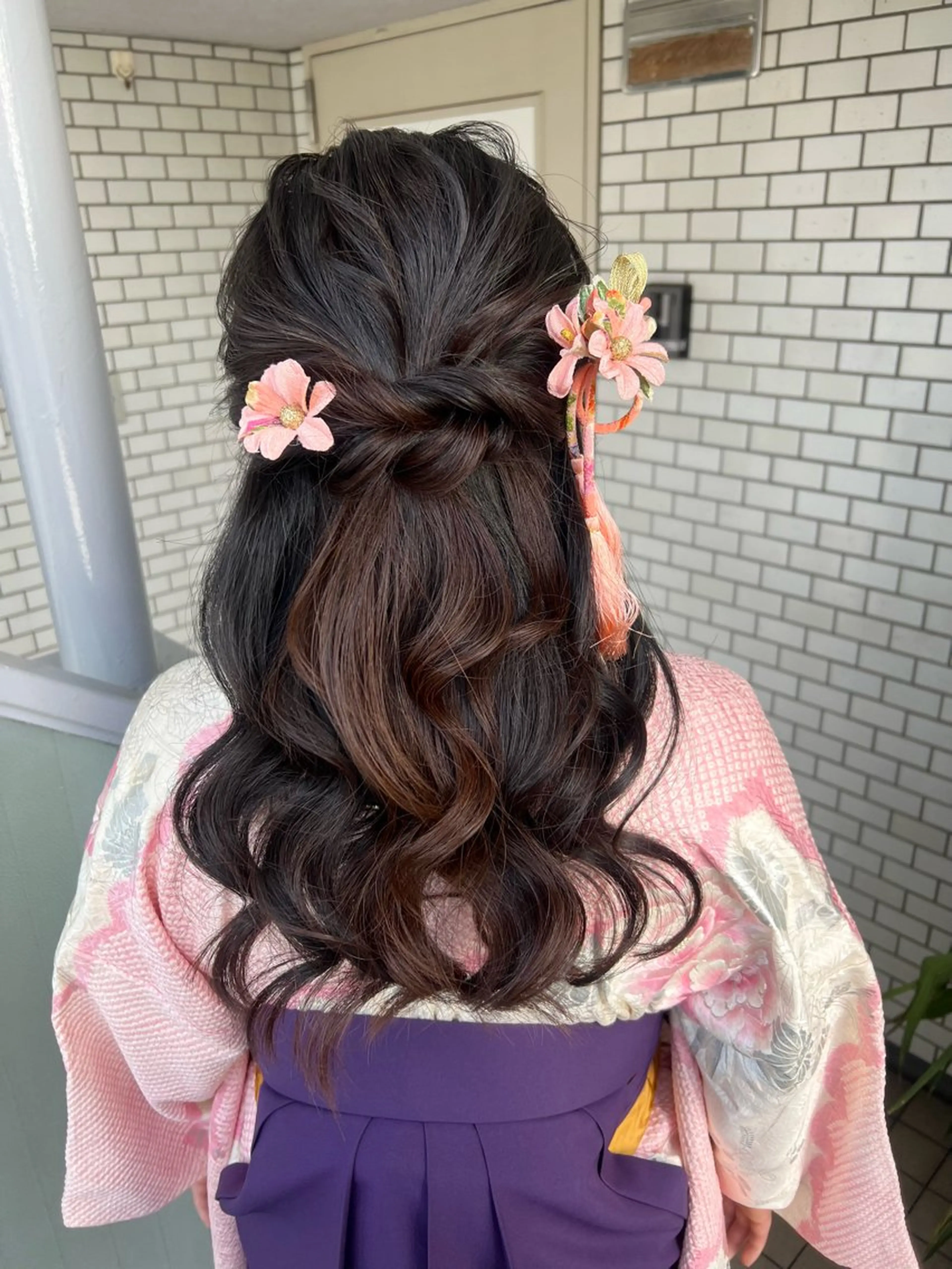 ヘアアレンジ 卒業式のヘアスタイル 大人可愛いヘアメイク 💋🧚‍♀️しずかのヘアスタイル