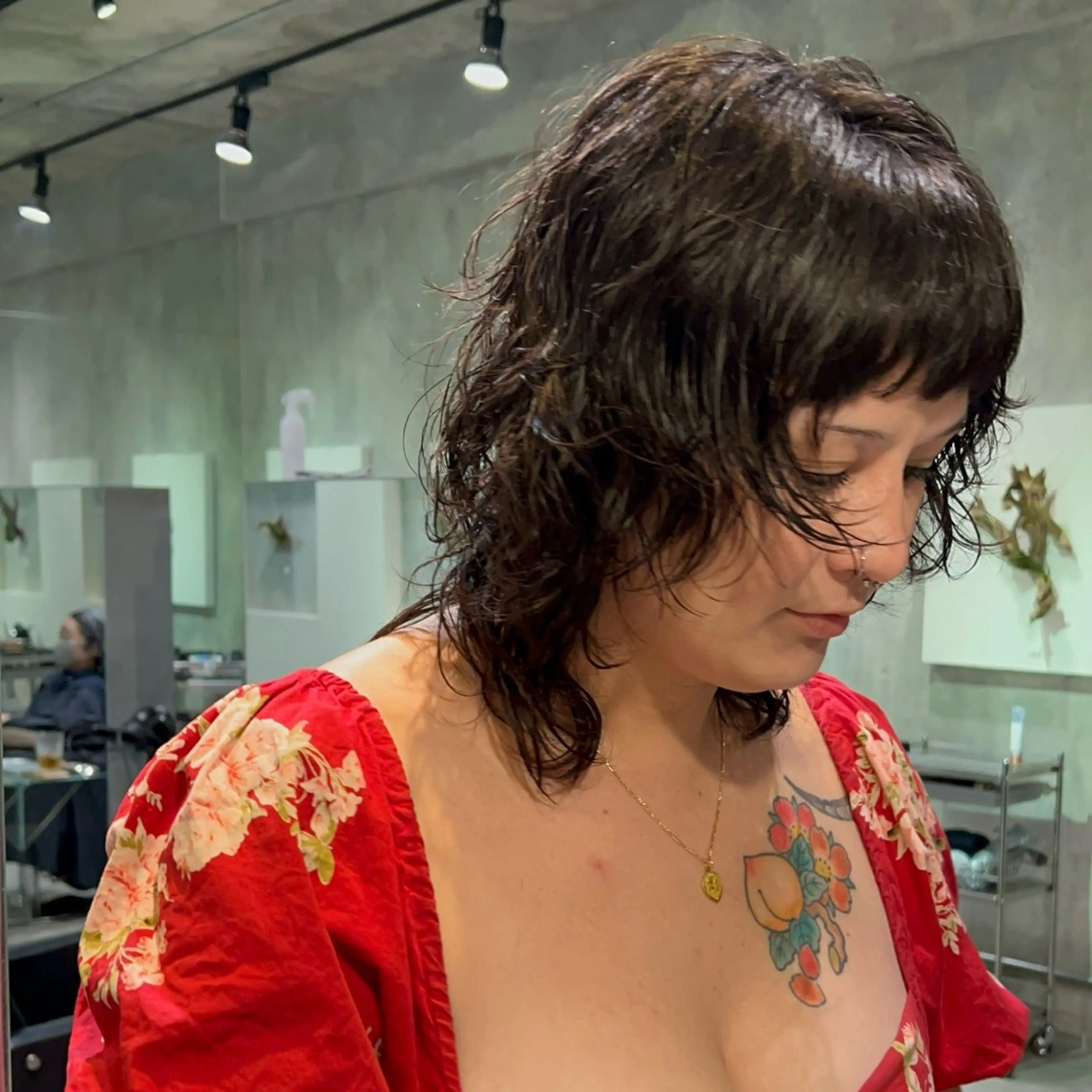 ミディアム パーマ 表参道/ハイライト /tsumugiのヘアスタイル