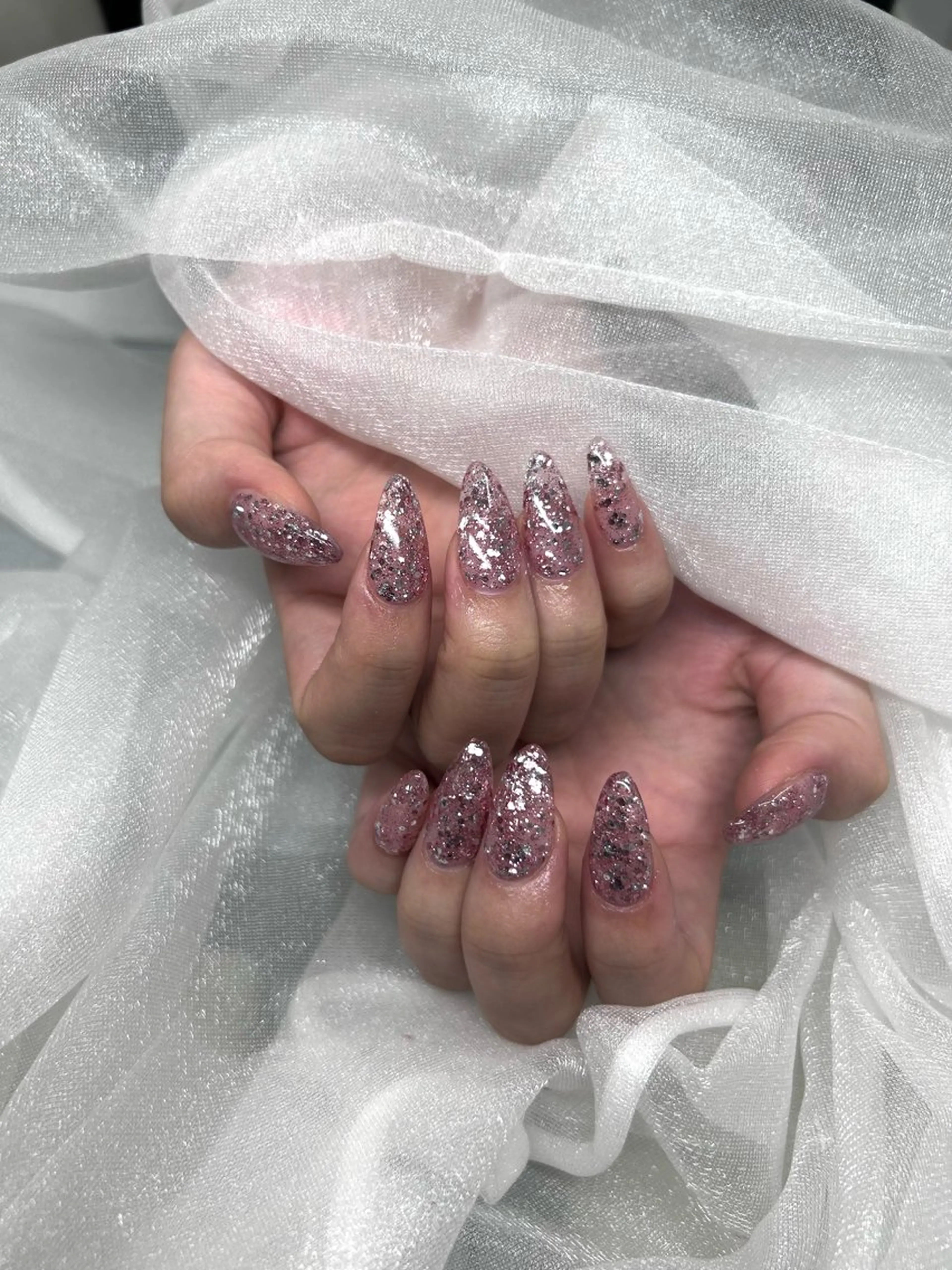 ネイル ワンカラーネイル スカルプネイル 加藤 楓子のネイルデザイン