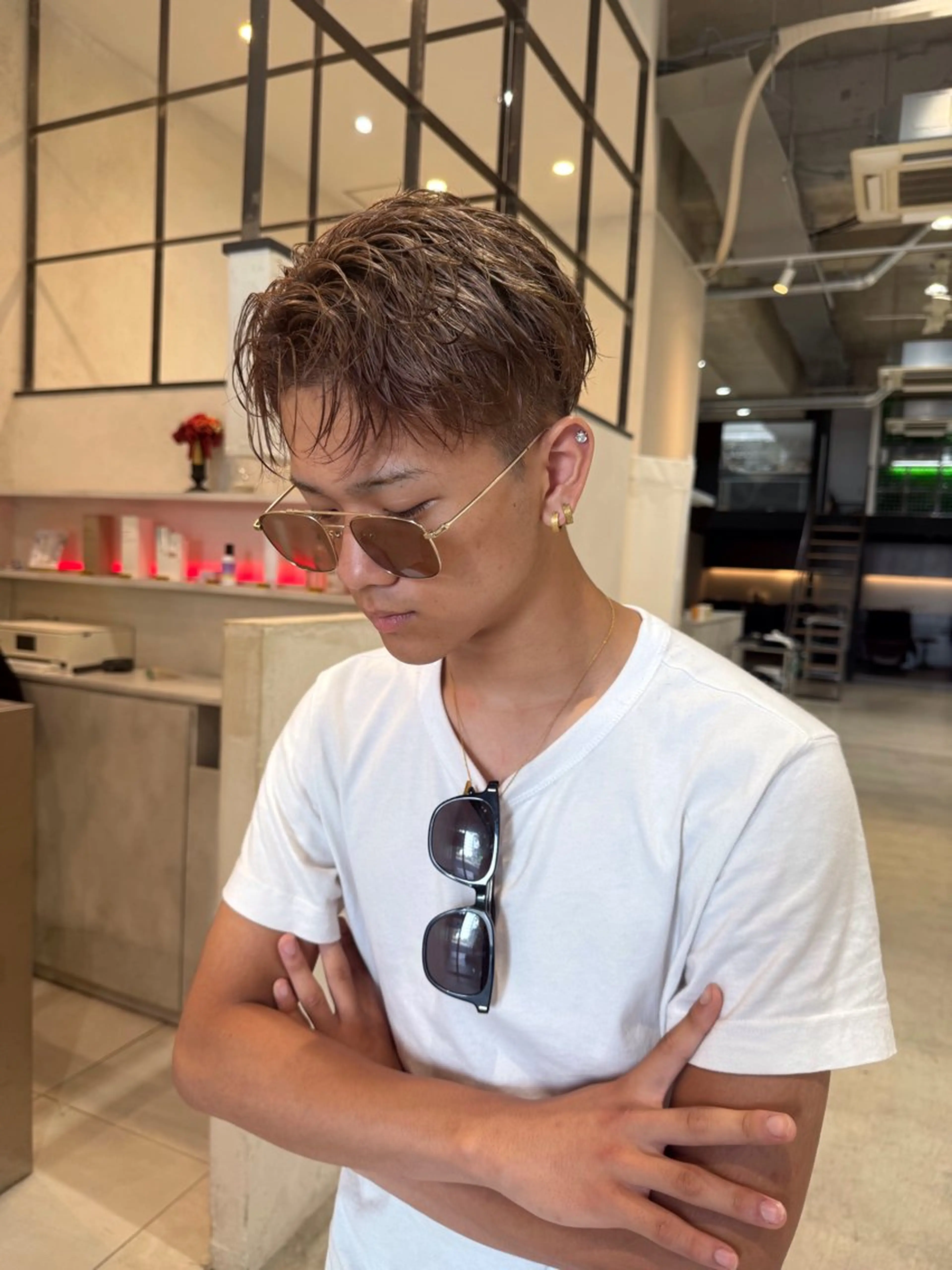 メンズ DEAN 名駅店 大人レイヤーカットのヘアスタイル