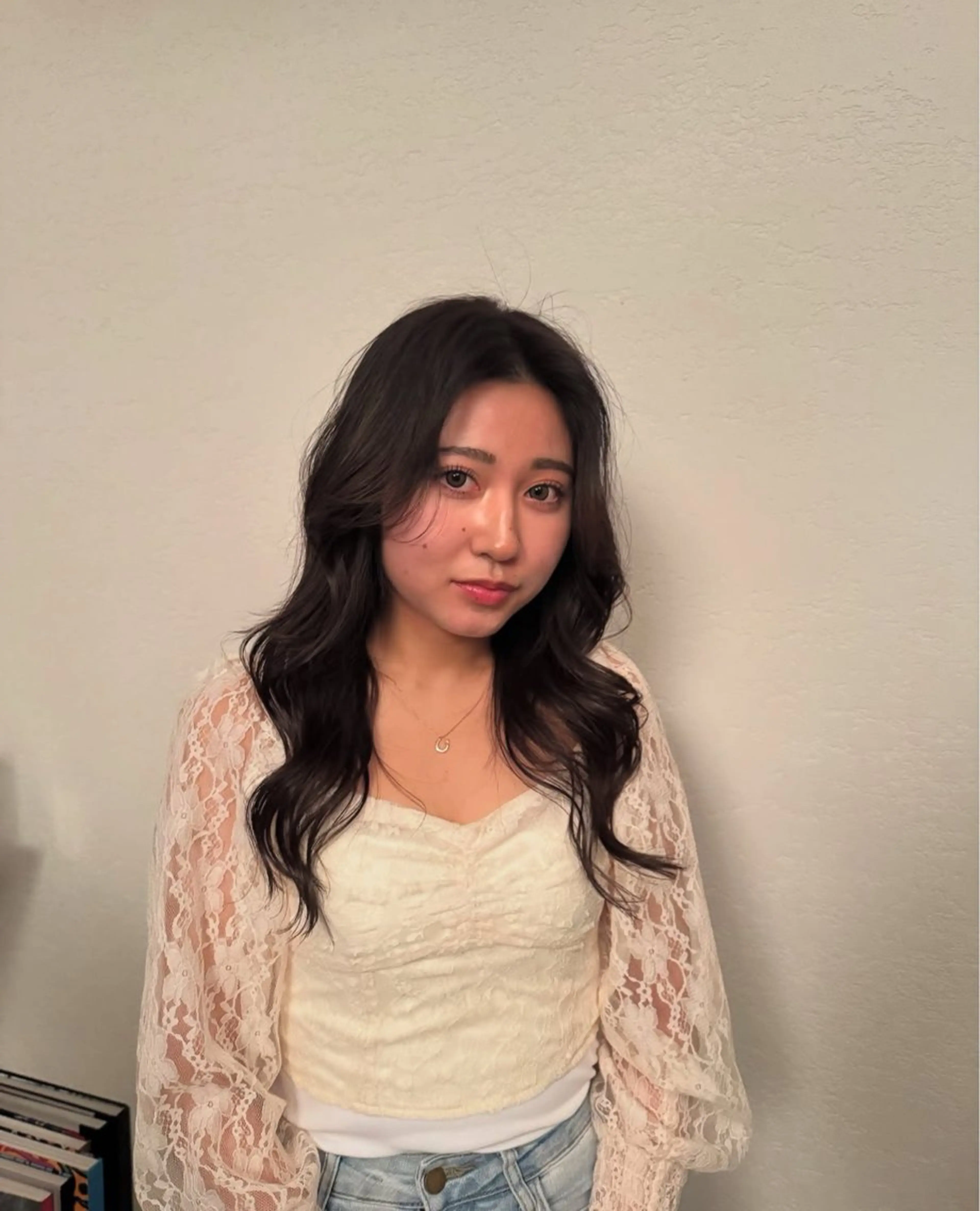 セミロング カット ヘアカラー 木村 心海☆明石のヘアスタイル