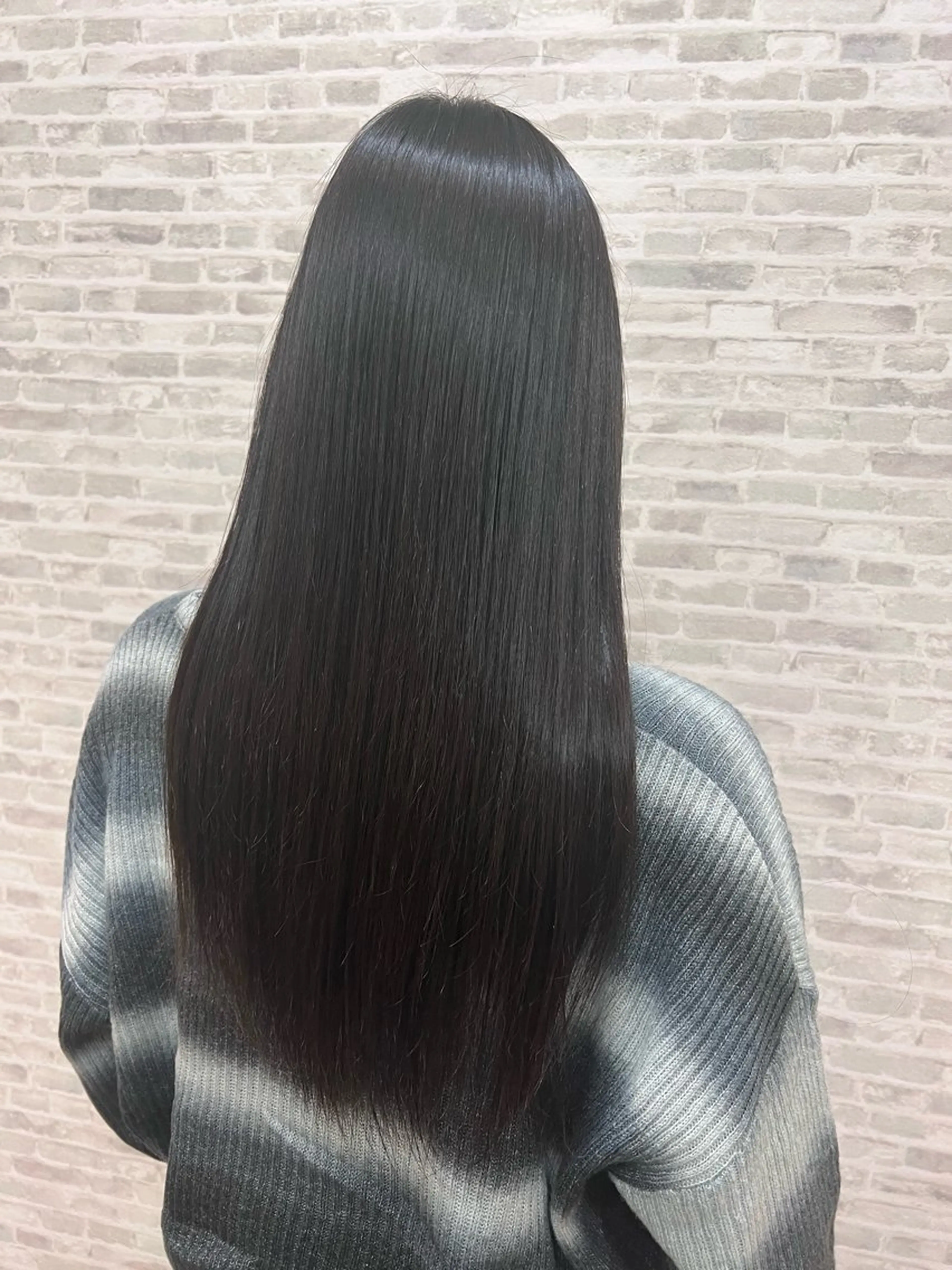 ロング カット 縮毛矯正 野尻 暖のヘアスタイル