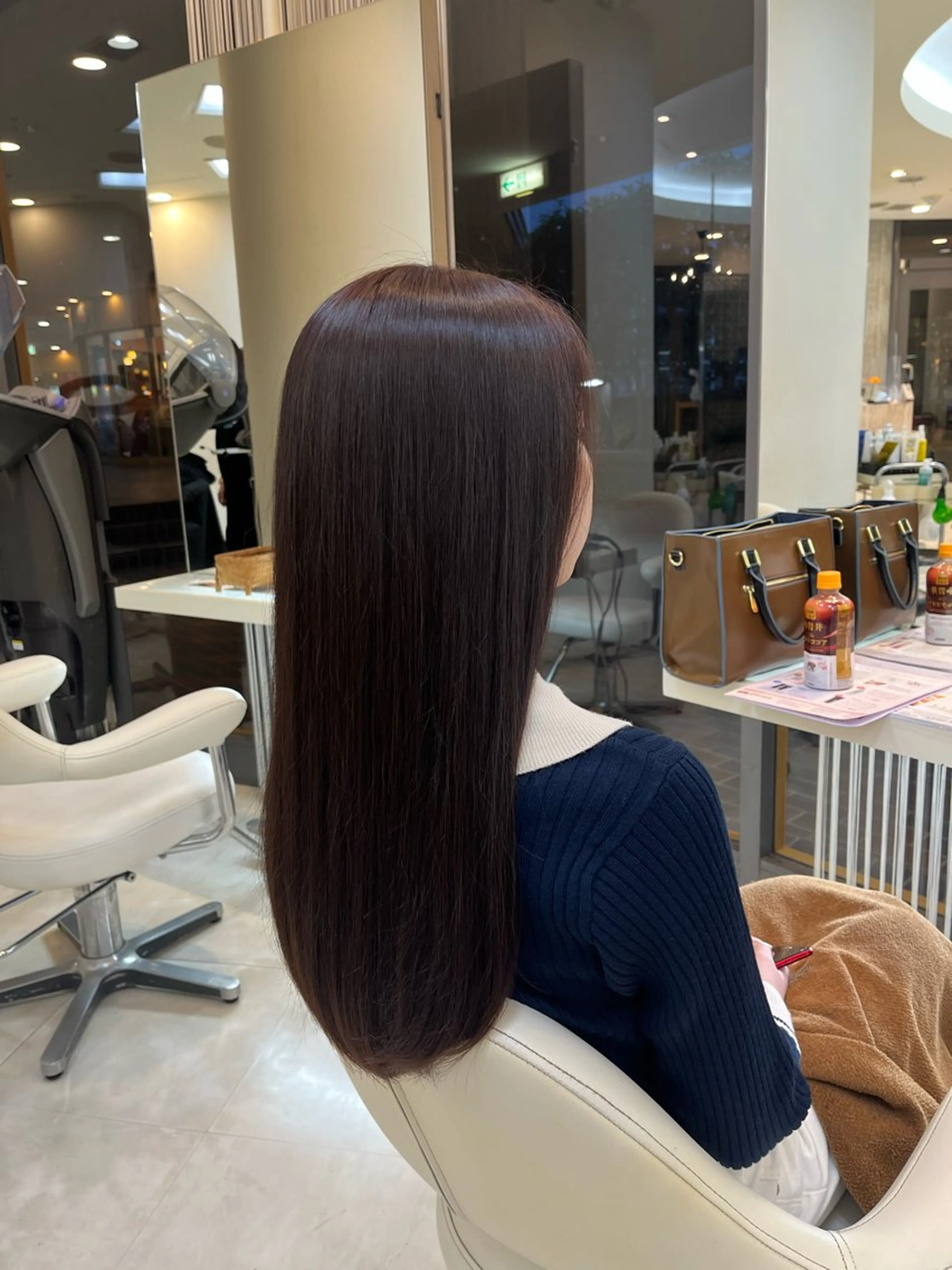 ロング カラー バイオレットカラー カット 縮毛矯正 トリートメント minami 🌿‬のヘアスタイル