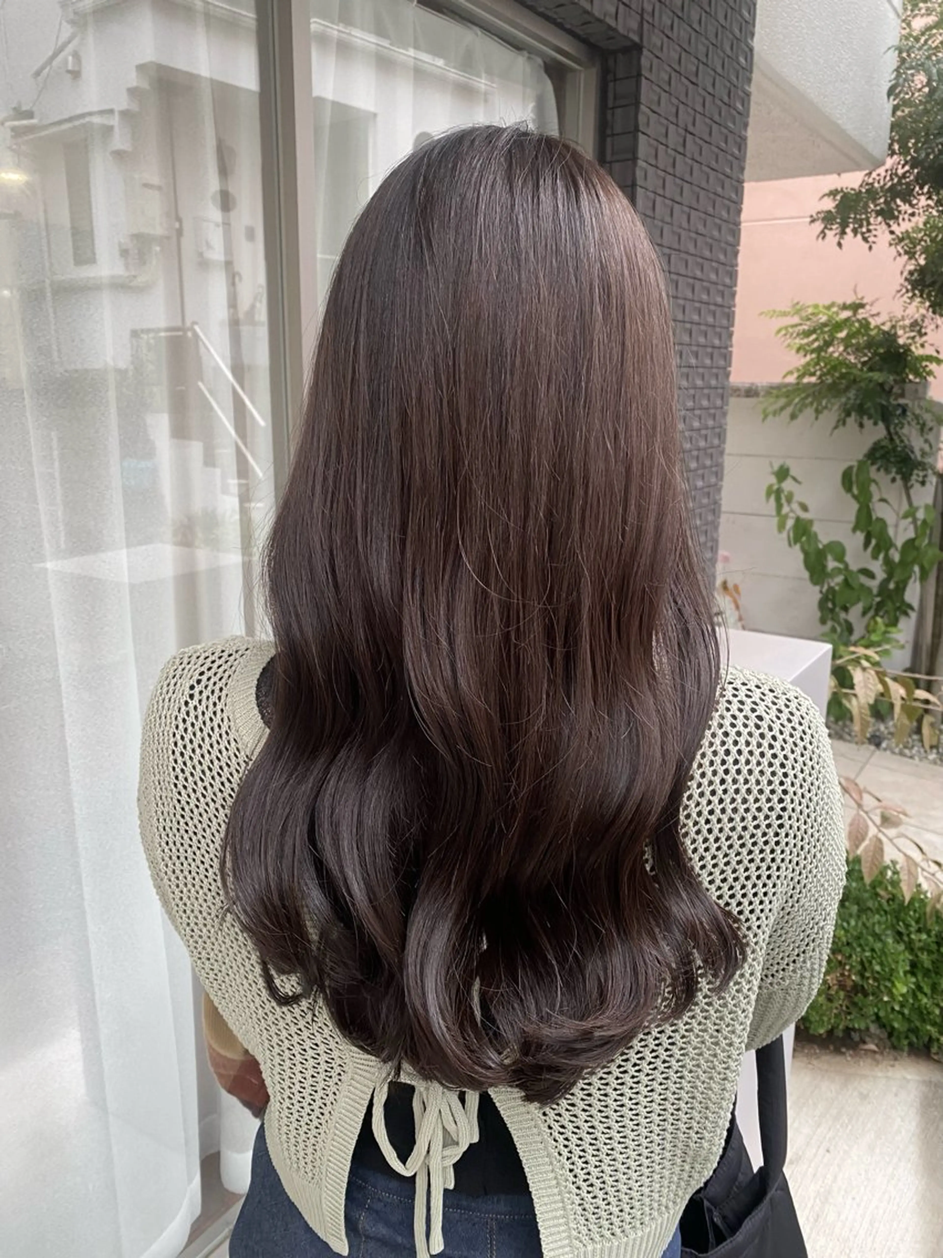 セミロング カラー グレージュ カット ヘアカラー トリートメント グレージュ/レイヤー /韓国ヘア/RISAのヘアスタイル