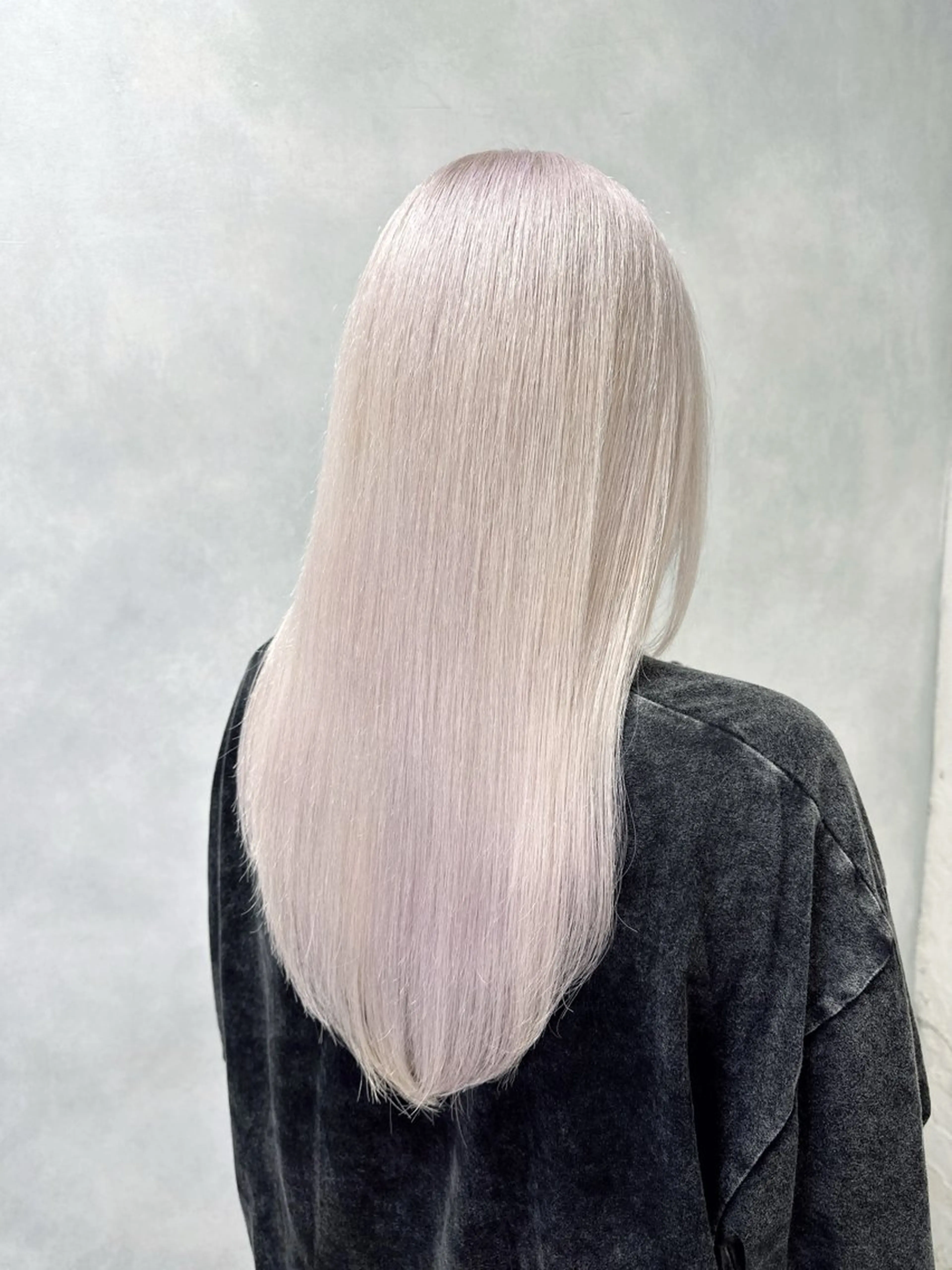 ロング カラー ベージュカラー ブリーチ ケアブリーチ ダブルカラー ハイトーンカラー レイヤーブリーチ特化 ホワイト専門/岸のヘアスタイル