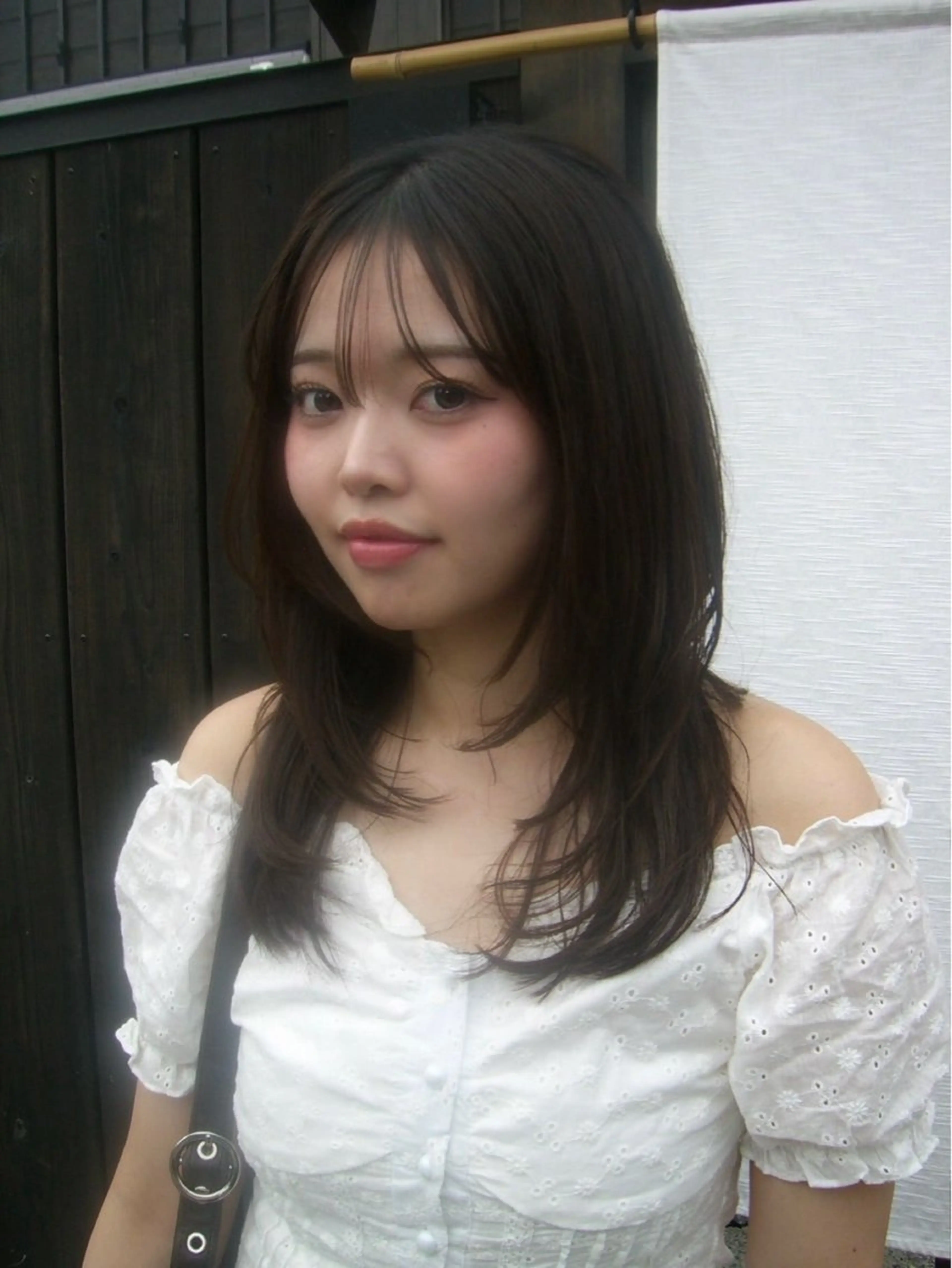 セミロング レイヤーカット カット 長谷川 優光のヘアスタイル