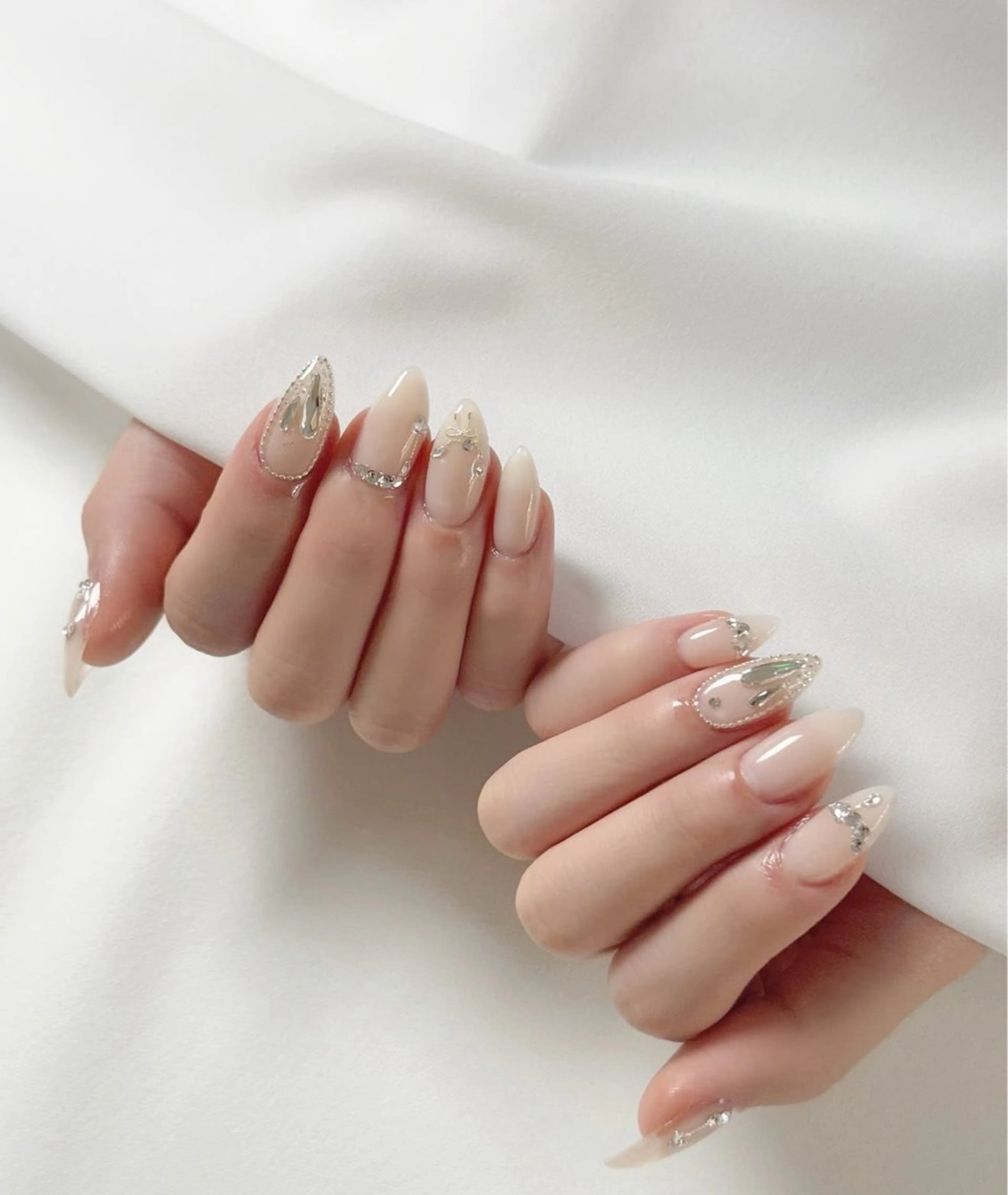 ネイル アニマル柄 オーロラネイル チークネイル フラッシュネイル ジェルネイル ハンドネイル Lyna 池袋のネイルデザイン