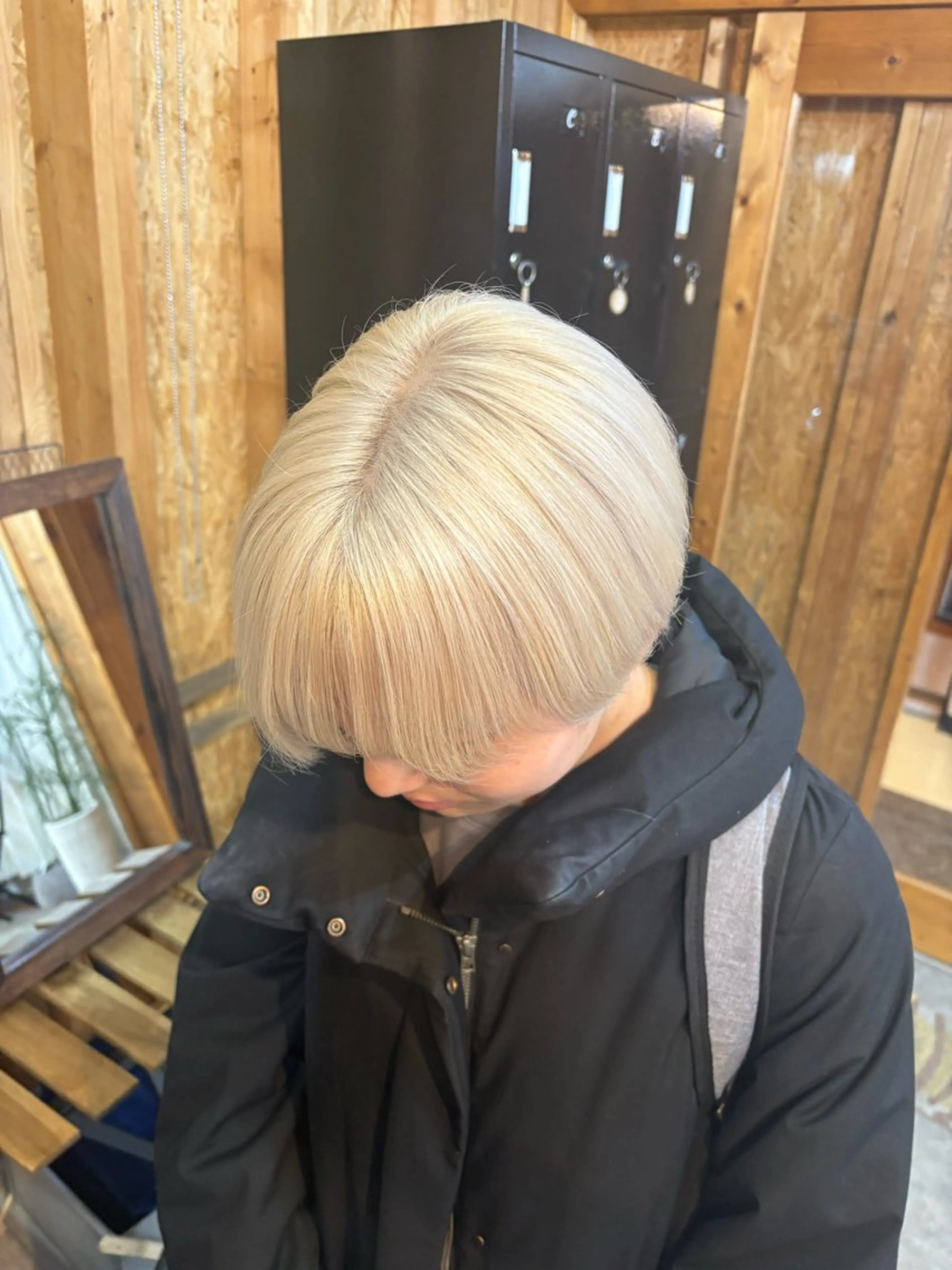 カラー カット ヘアカラー トリートメント まろみ暖色×ボブ ×chia🕯のヘアスタイル