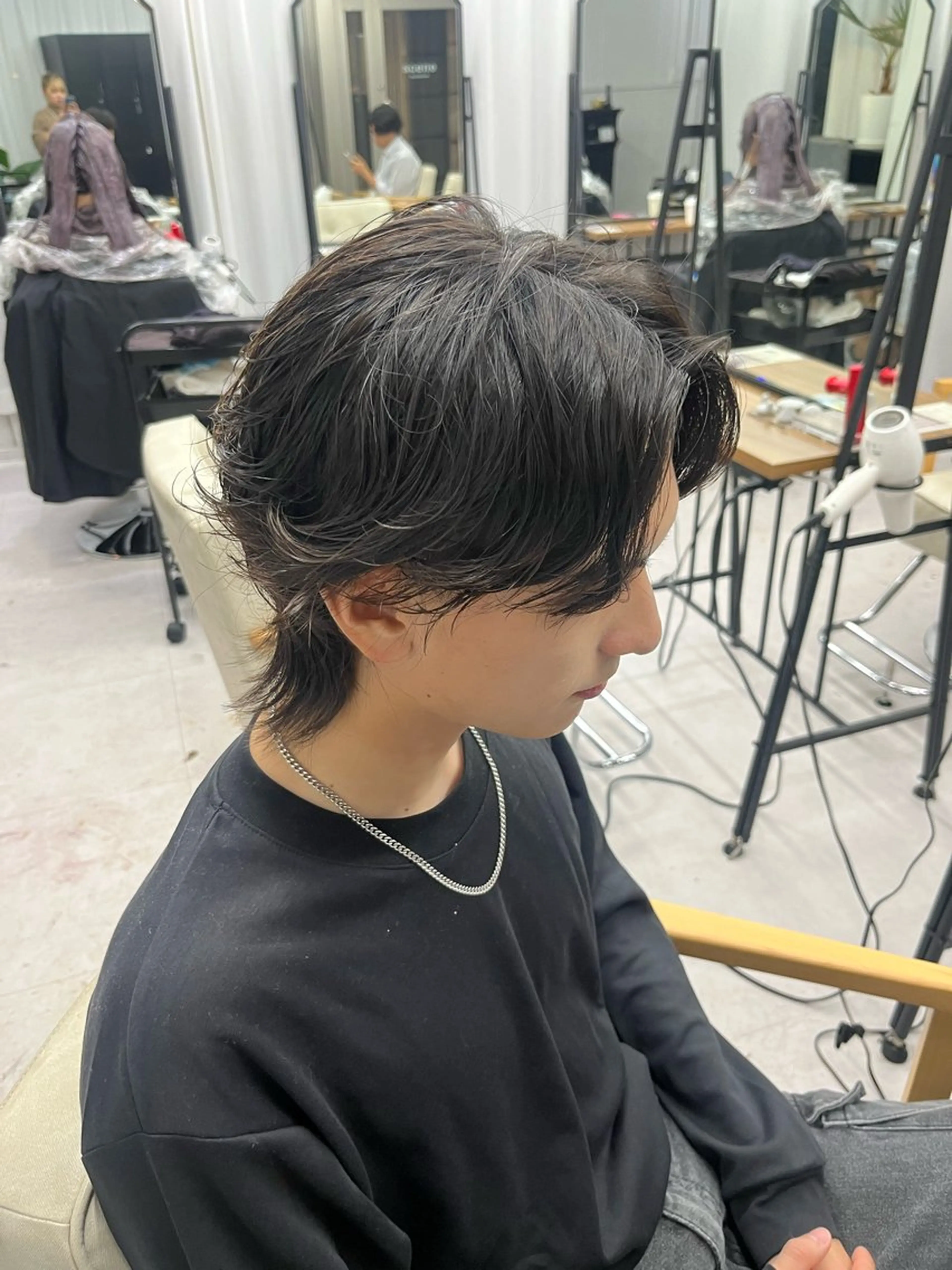 パーマ メンズ 前田 真保のヘアスタイル
