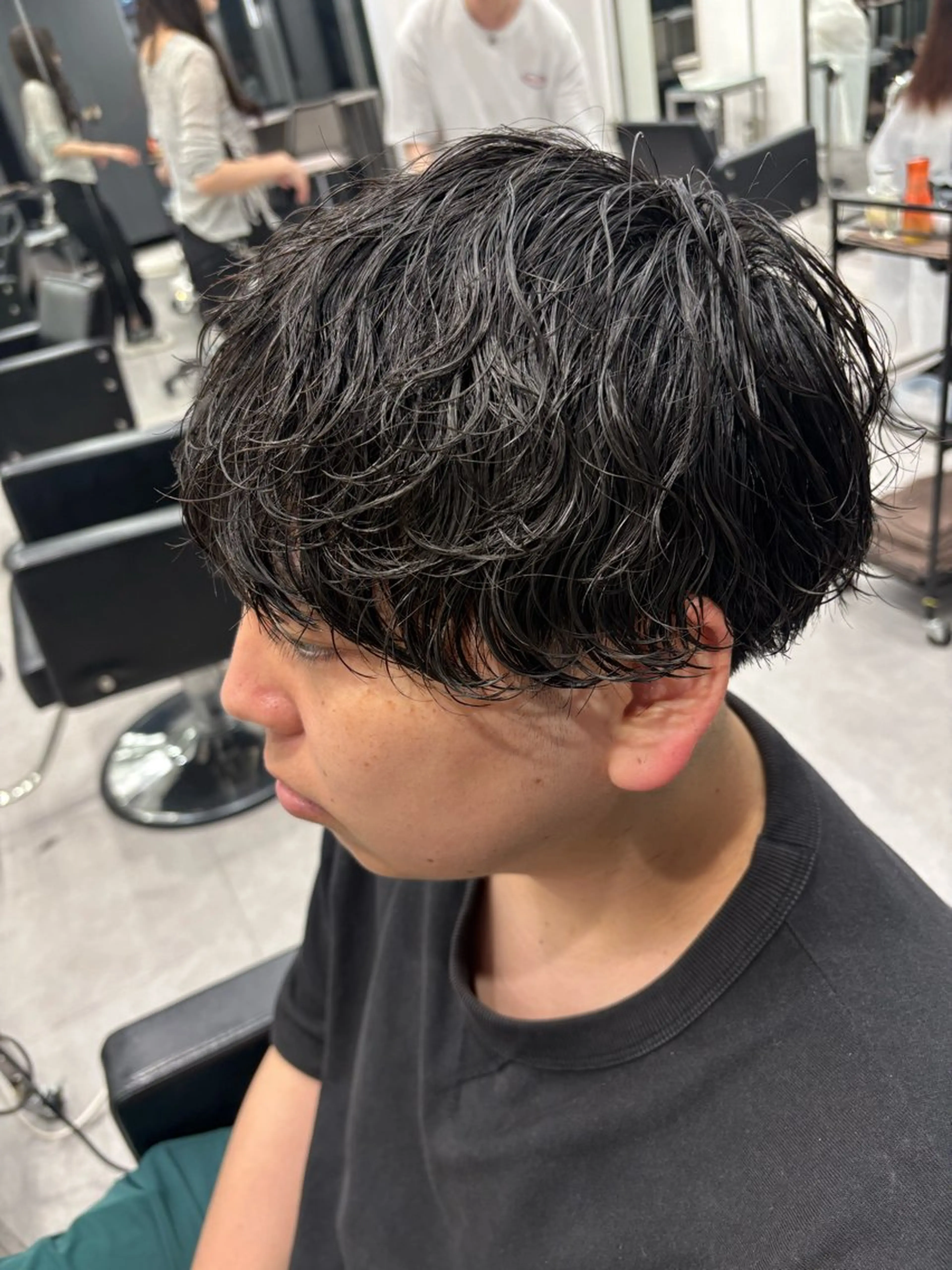 ショート メンズ カット パーマ トリートメント 冨沢 巧のヘアスタイル