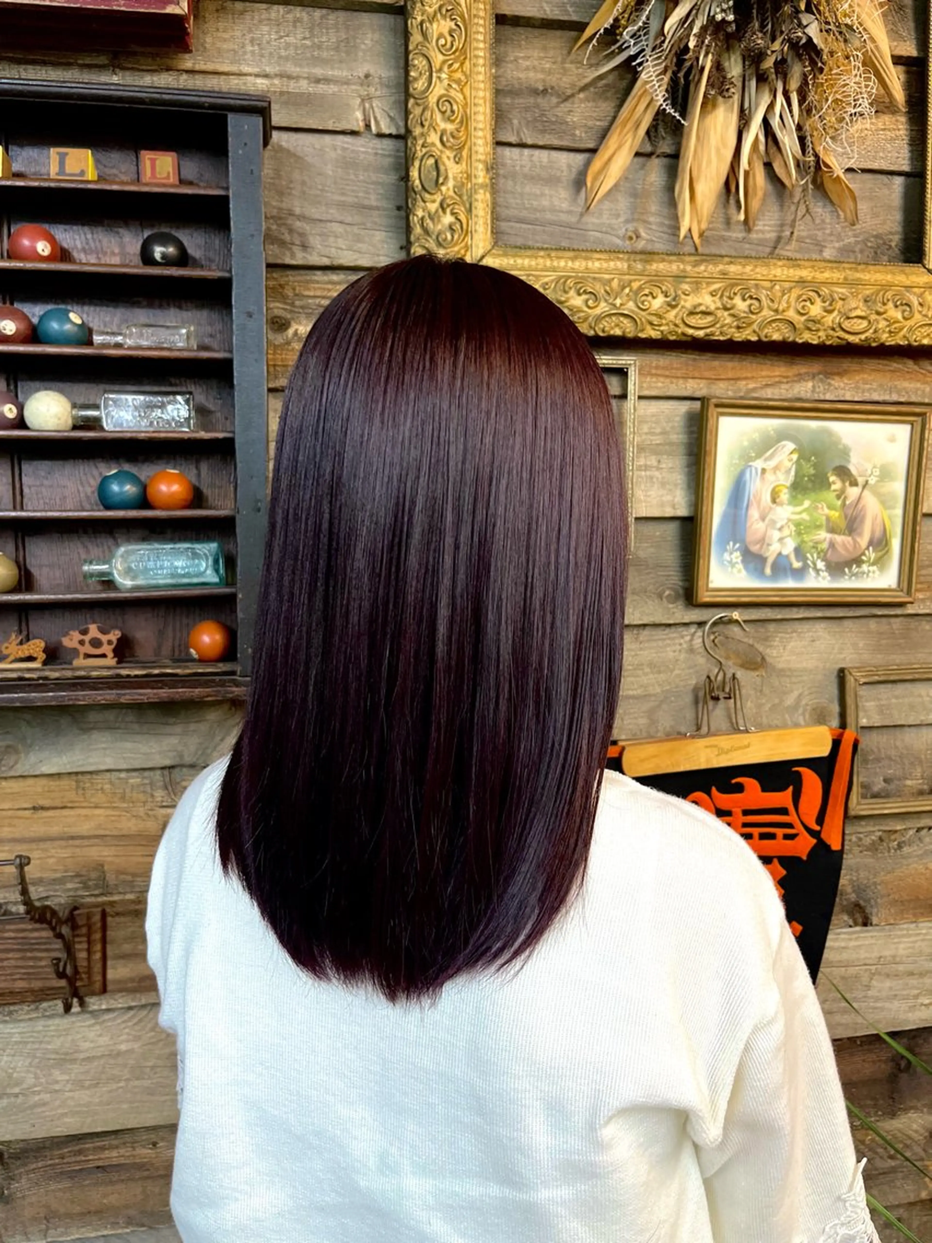 ロング カラー ヘアカラー 川崎 かなでのヘアスタイル