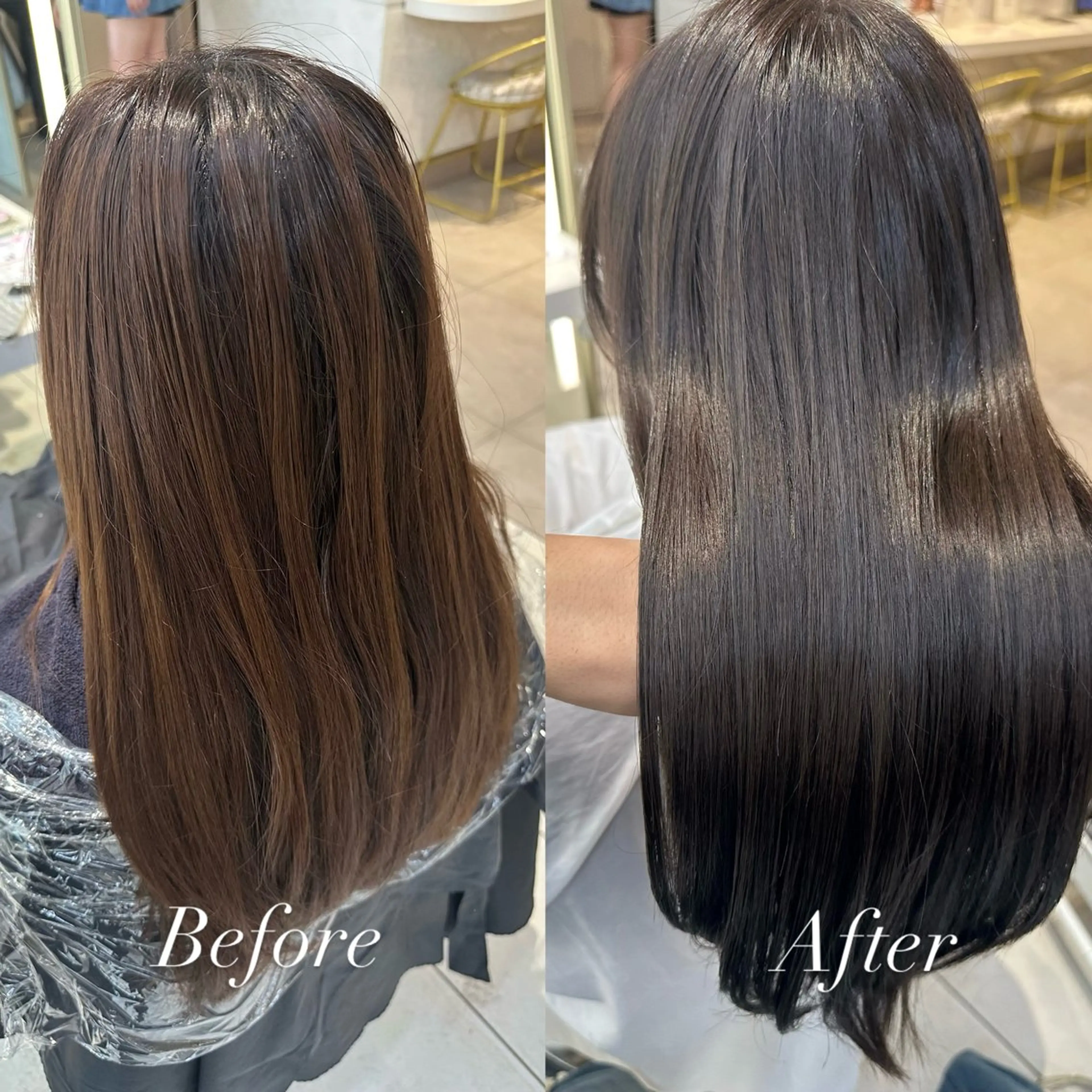 透明感カラー🇰🇷+内部補修トリートメントの写真