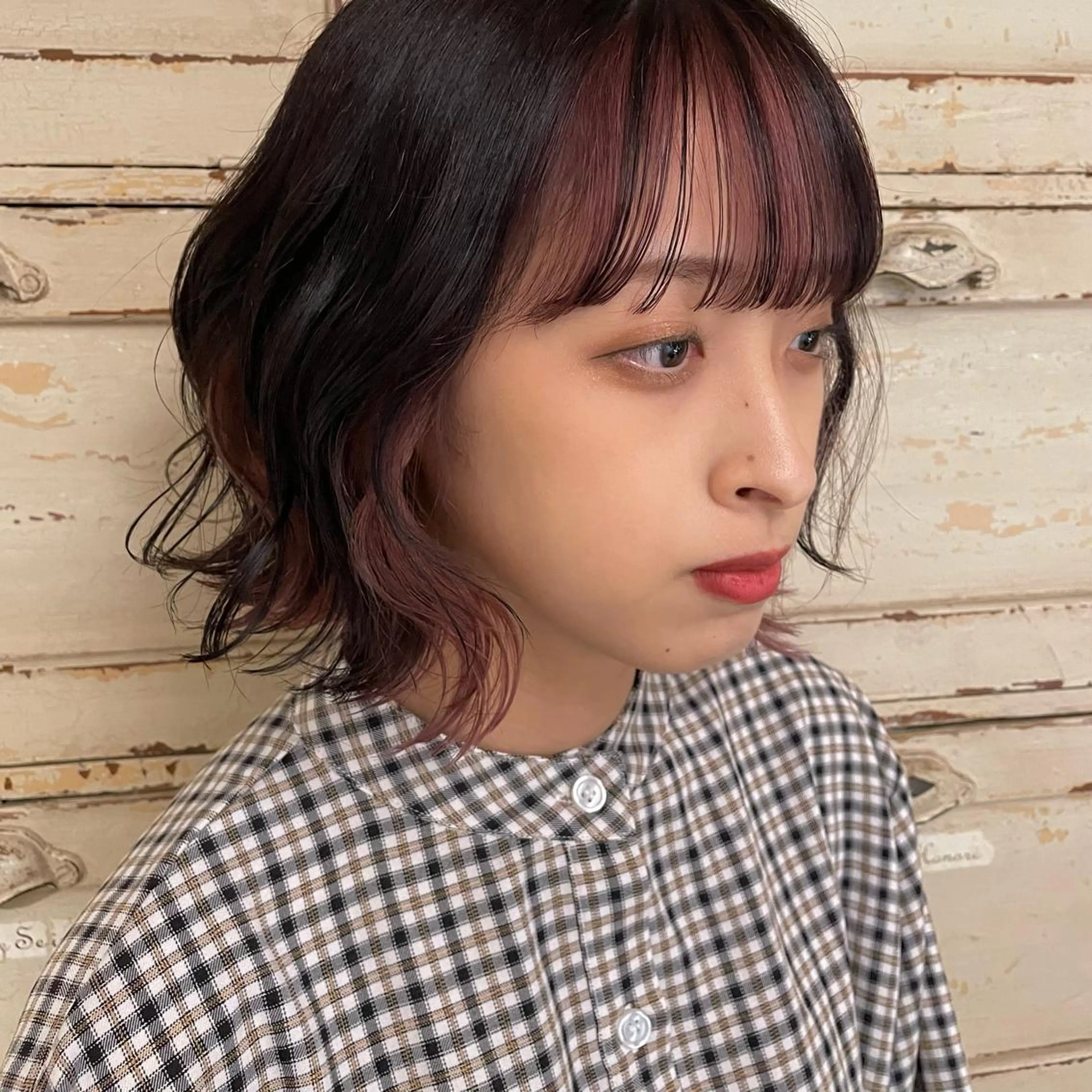 ⌇🌼インナーカラー🌼⌇カット + ケアブリーチ + カラー + 外部補修トリートメントの写真