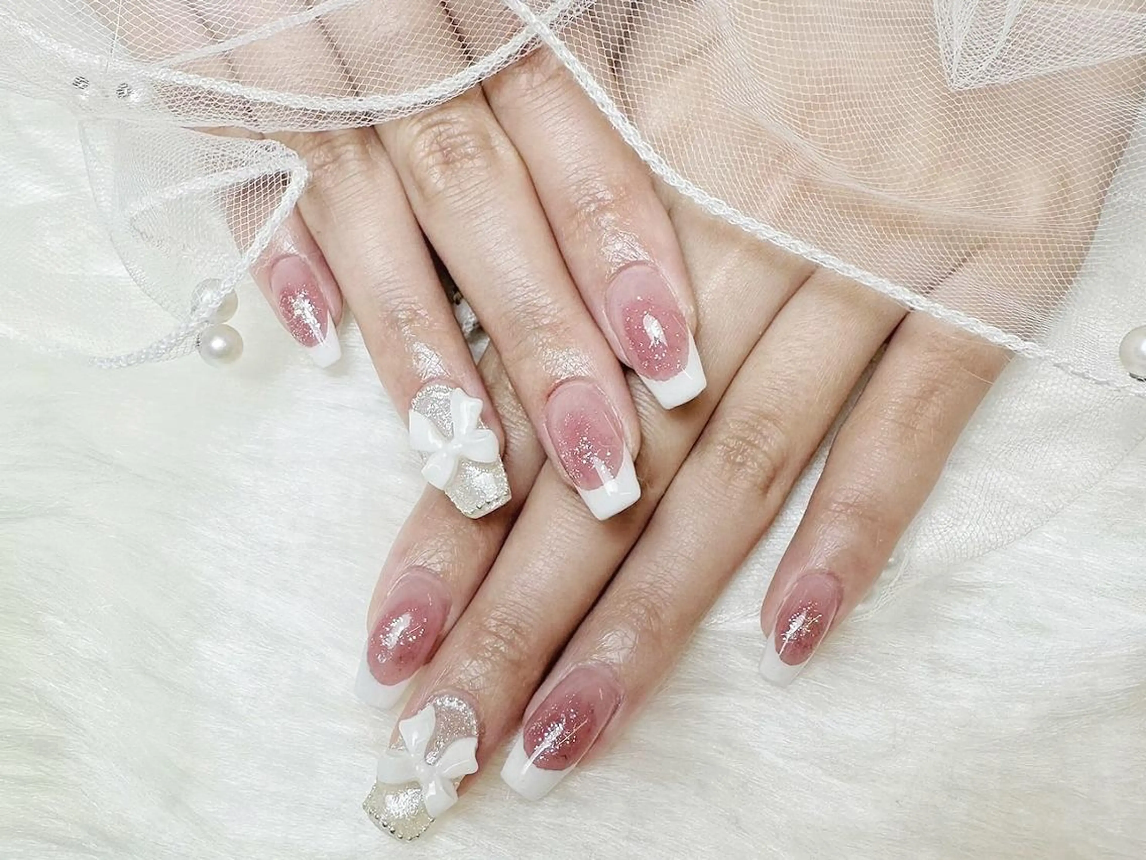 ネイル チークネイル フレンチネイル 韓国ネイル 持ち込み ワンホンネイル 🌈fein.トータ ルビューティー🌈のマツエク・マツパデザイン